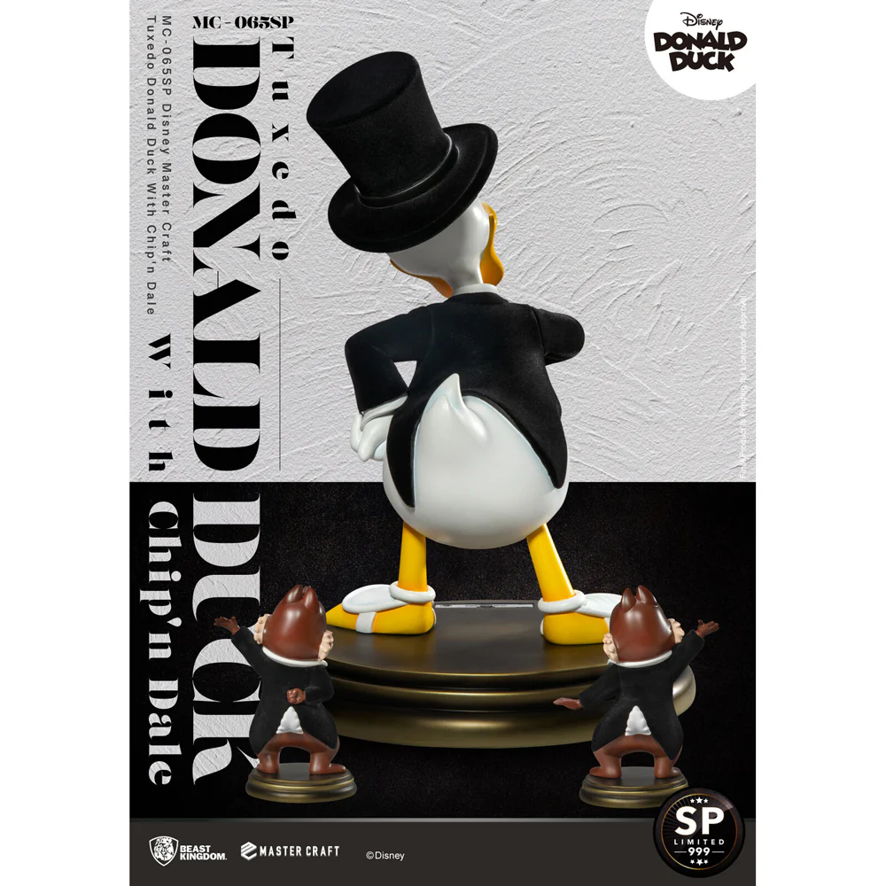 Beast Kingdom Master Craft Tuxedo Donald Duck Chip'n Dale Figurine Model - Image 2