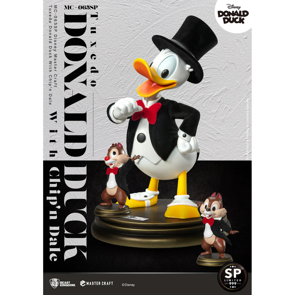 Beast Kingdom Master Craft Tuxedo Donald Duck Chip'n Dale Figurine Model - Image 6
