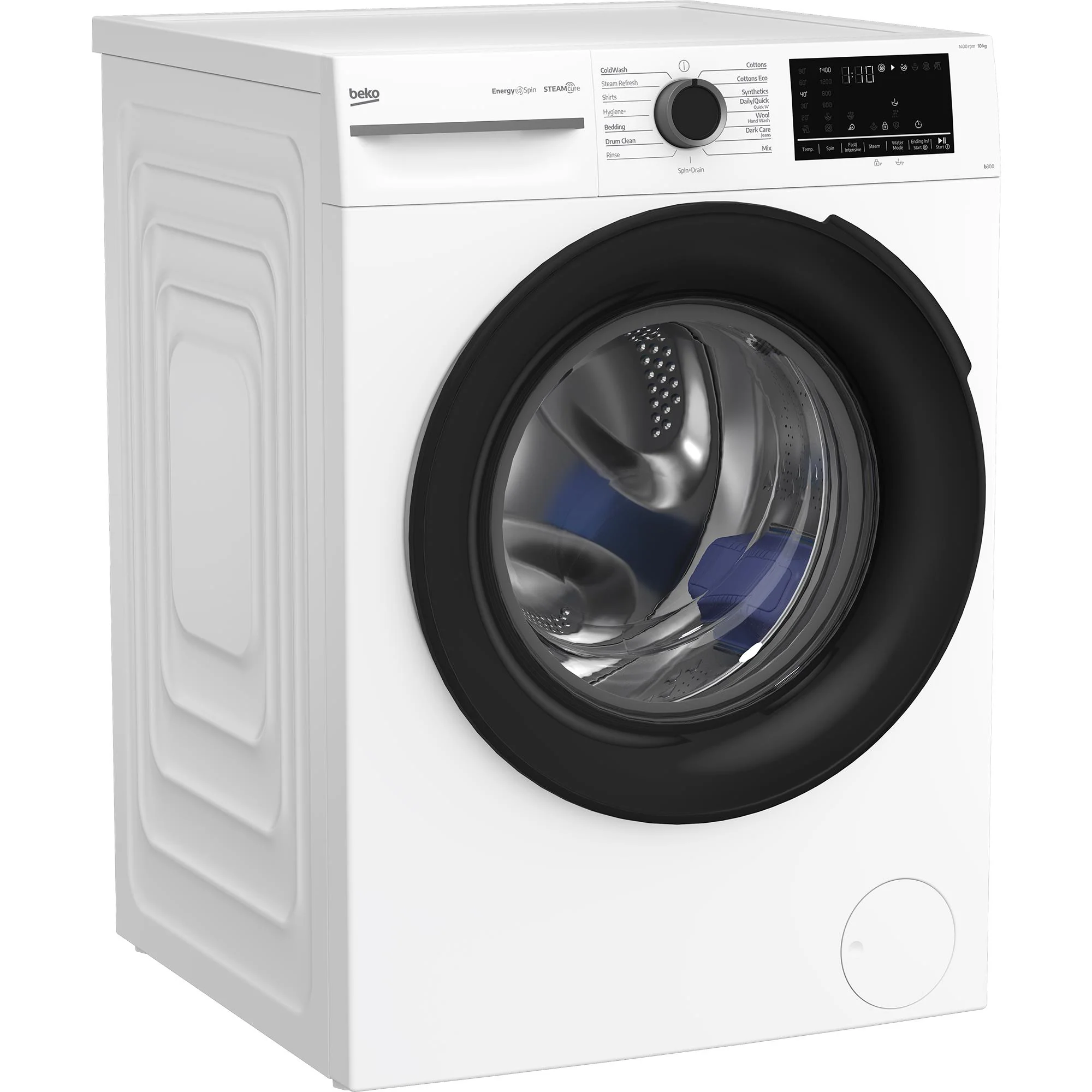 Beko BFLB1010W 10kg Front Load Washer with Steam - Image 2