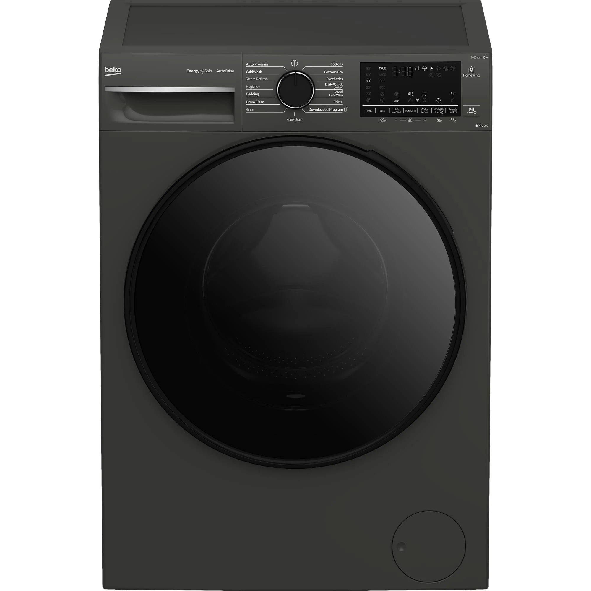 Beko BFLB103ADG 10kg Front Load Washing Machine with AutoDose and Steam