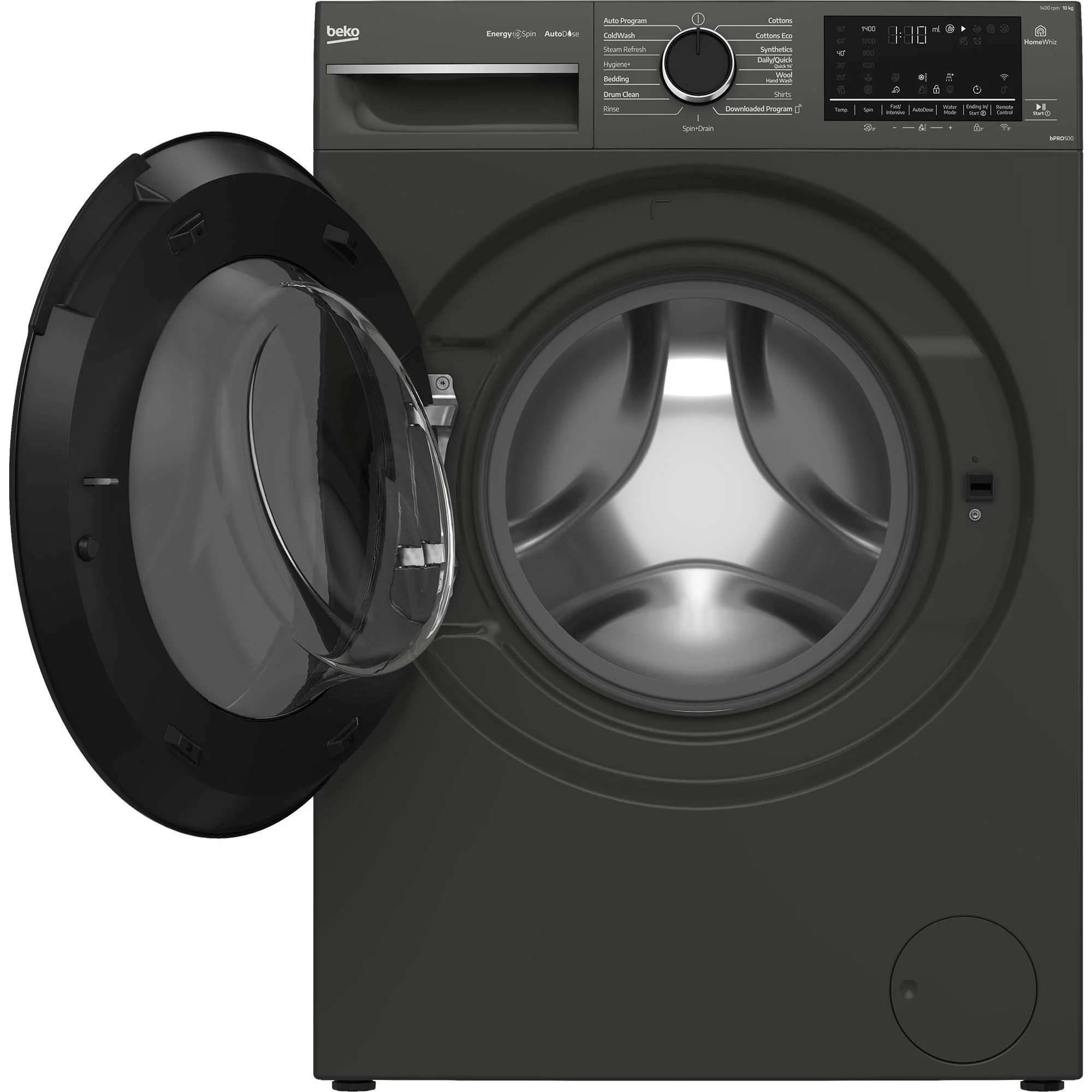 Beko BFLB103ADG 10kg Front Load Washing Machine with AutoDose and Steam - Image 3