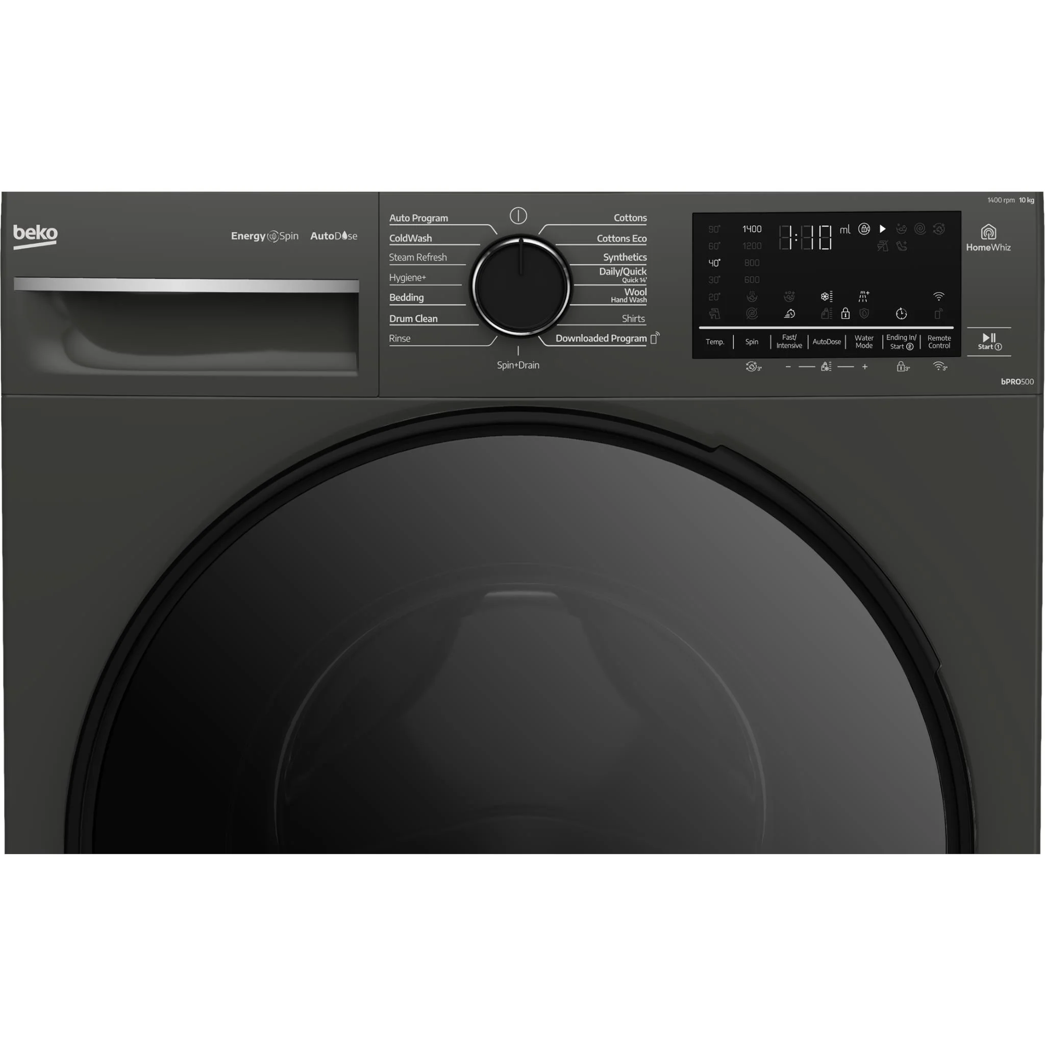 Beko BFLB103ADG 10kg Front Load Washing Machine with AutoDose and Steam - Image 5