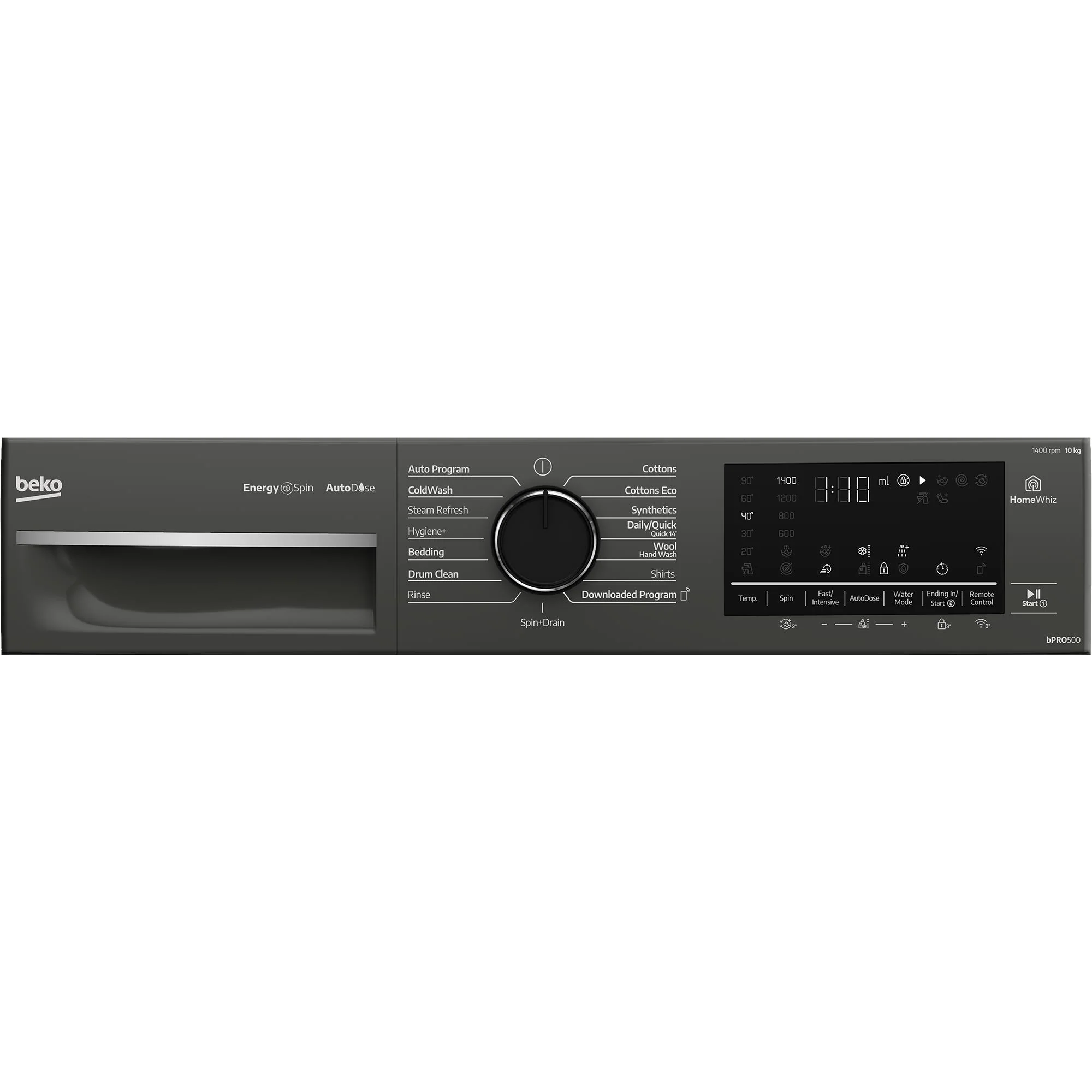 Beko BFLB103ADG 10kg Front Load Washing Machine with AutoDose and Steam - Image 6