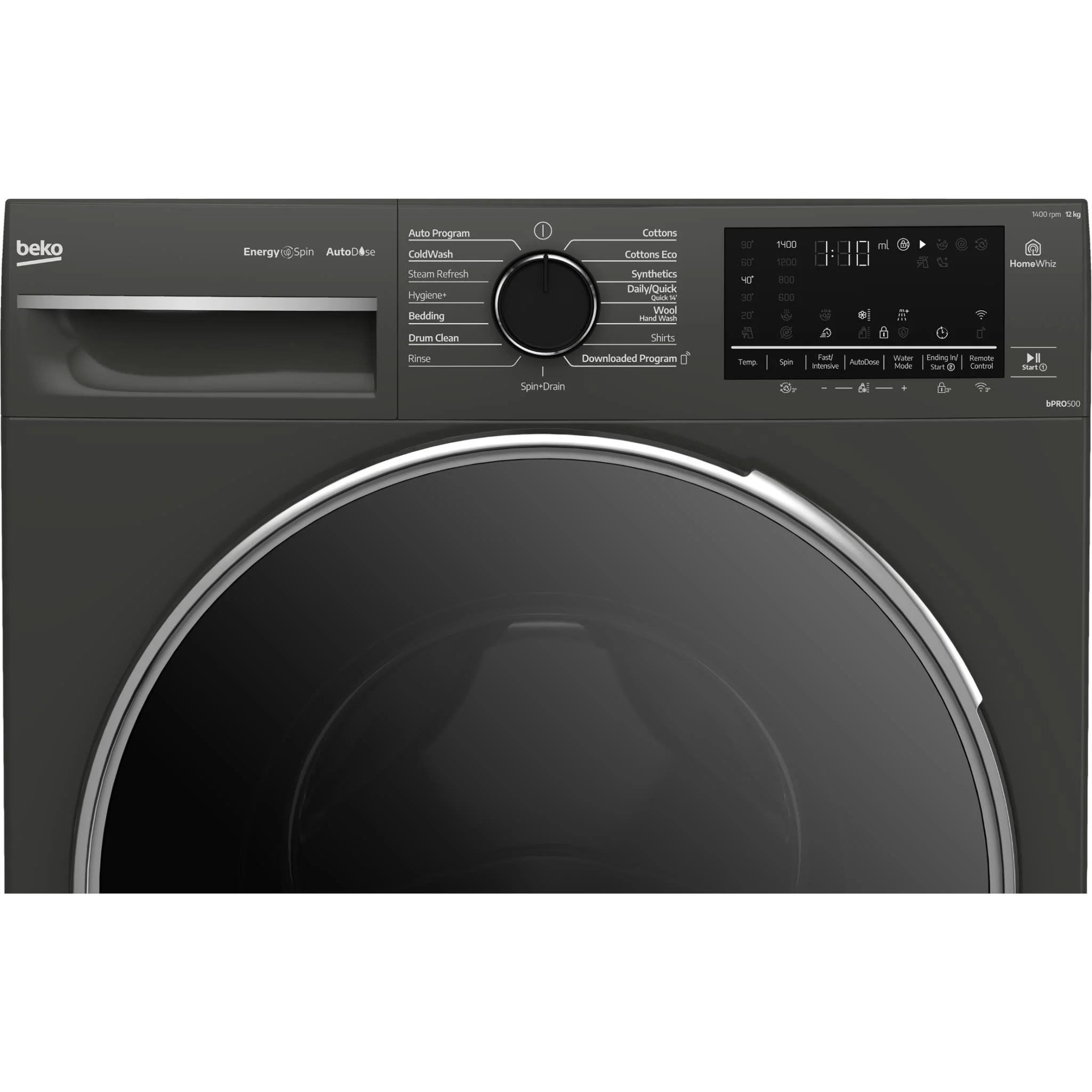Beko BFLB123ADG 12kg Front Load Washer with AutoDose and Steam - Image 6