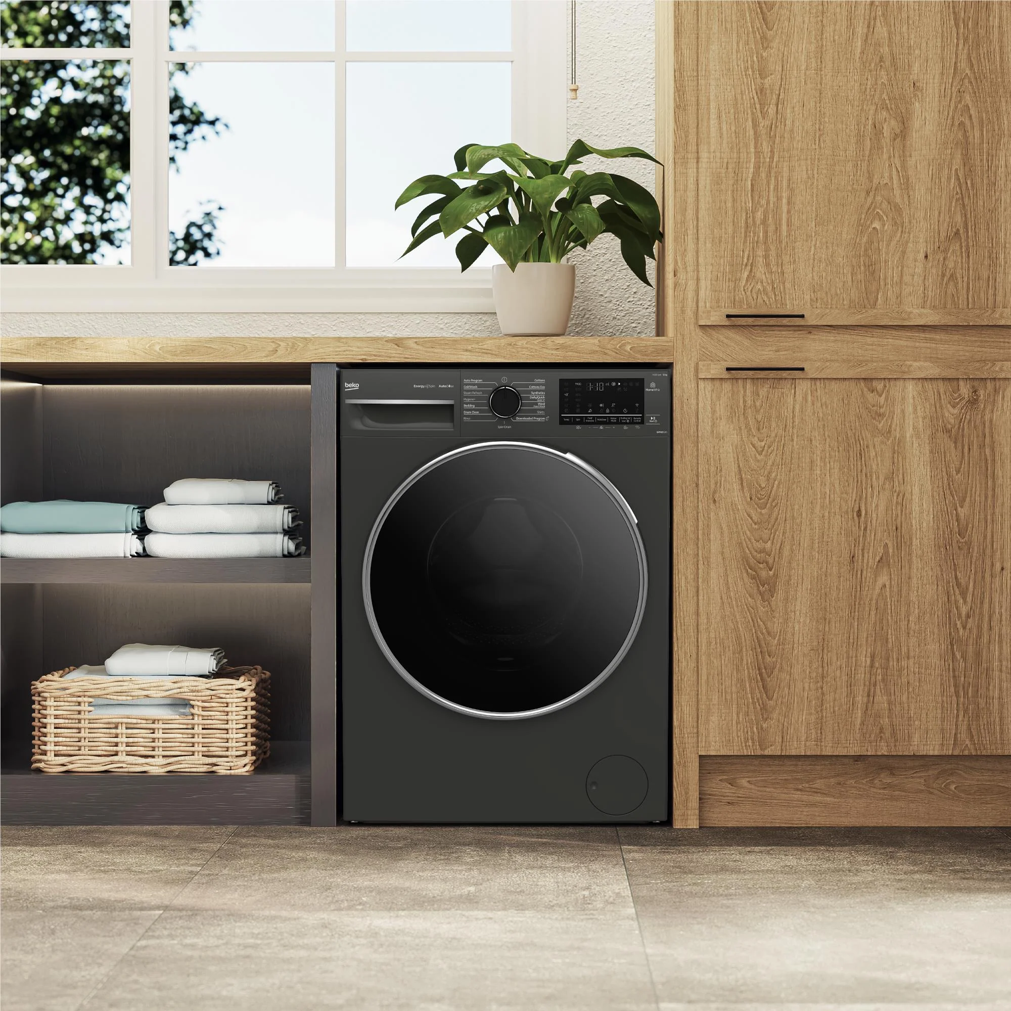 Beko BFLB123ADG 12kg Front Load Washer with AutoDose and Steam - Image 8