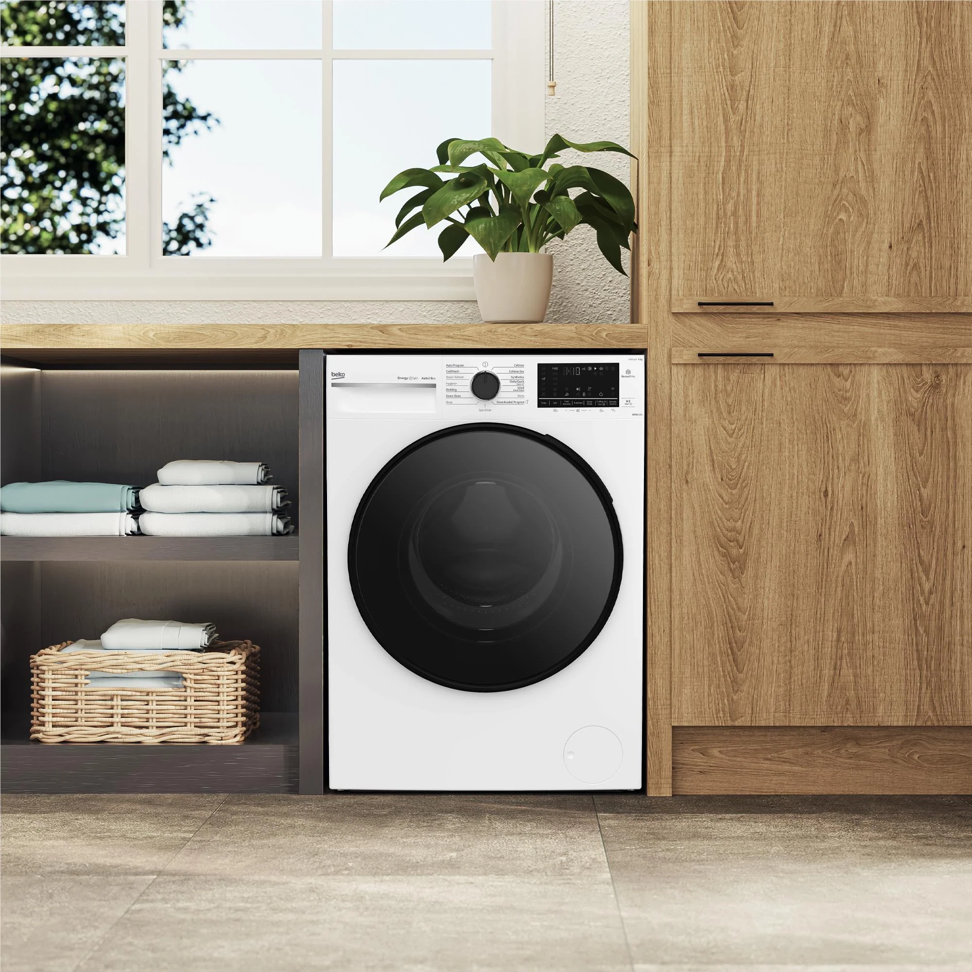 Beko BFLB903ADW1 9kg Front Load Washing Machine with AutoDose and Steam - Image 7