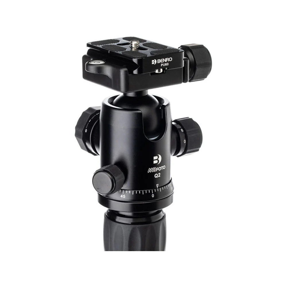Benro MeFoto Globetrotter Carbon Fibre Tripod Q2 Ball Head 163cm (Black) - Image 4
