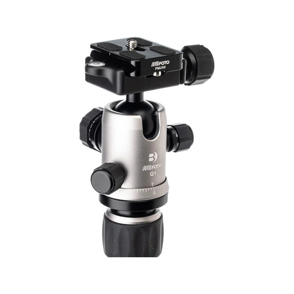 Benro MeFoto Roadtrip Aluminium Tripod Q1 Ball Head 156.5cm (Titanium) - Image 4