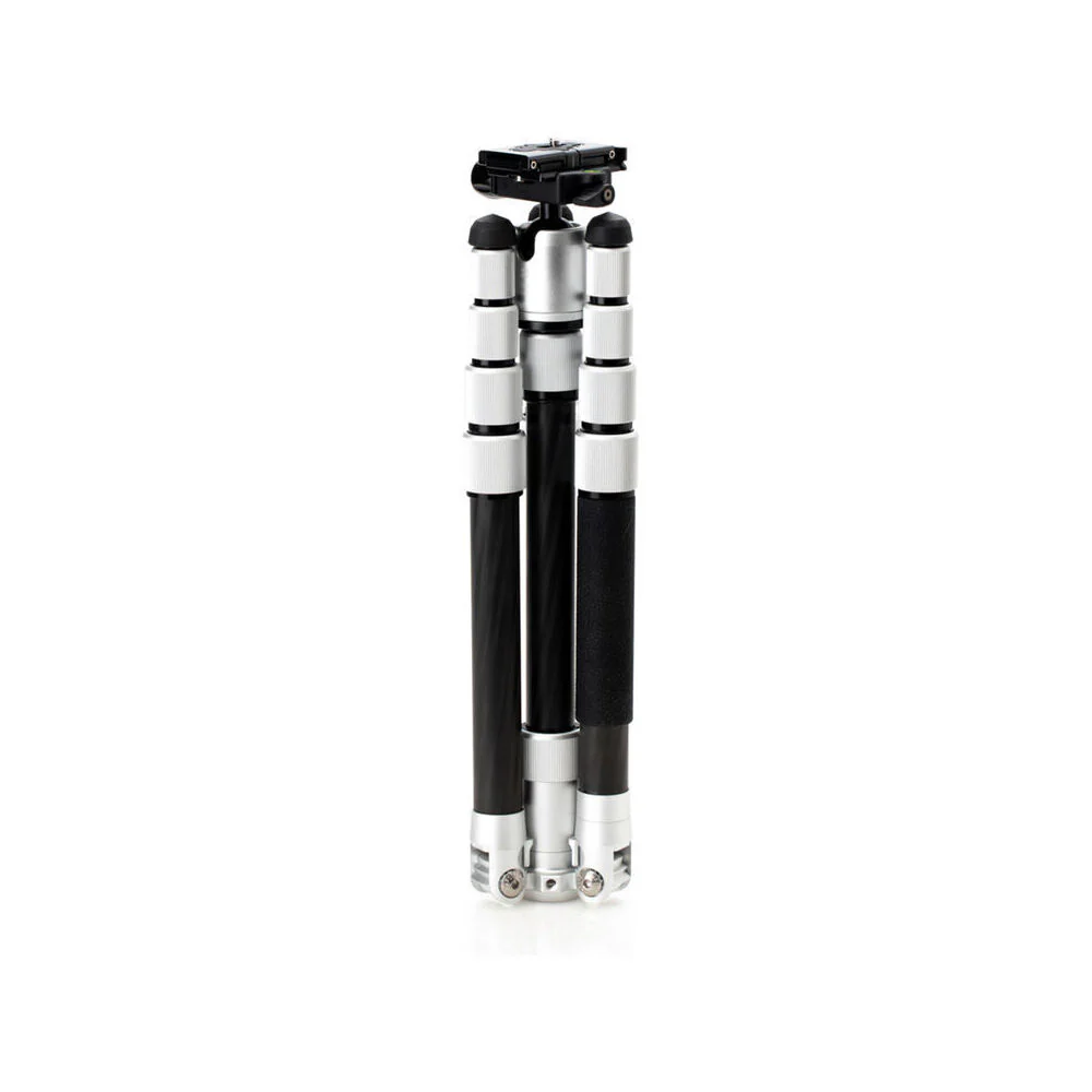 Benro MeFoto RoadtripPro 6in1 CF Tripod Q1 Pro Ball Head (Silver) - Image 3
