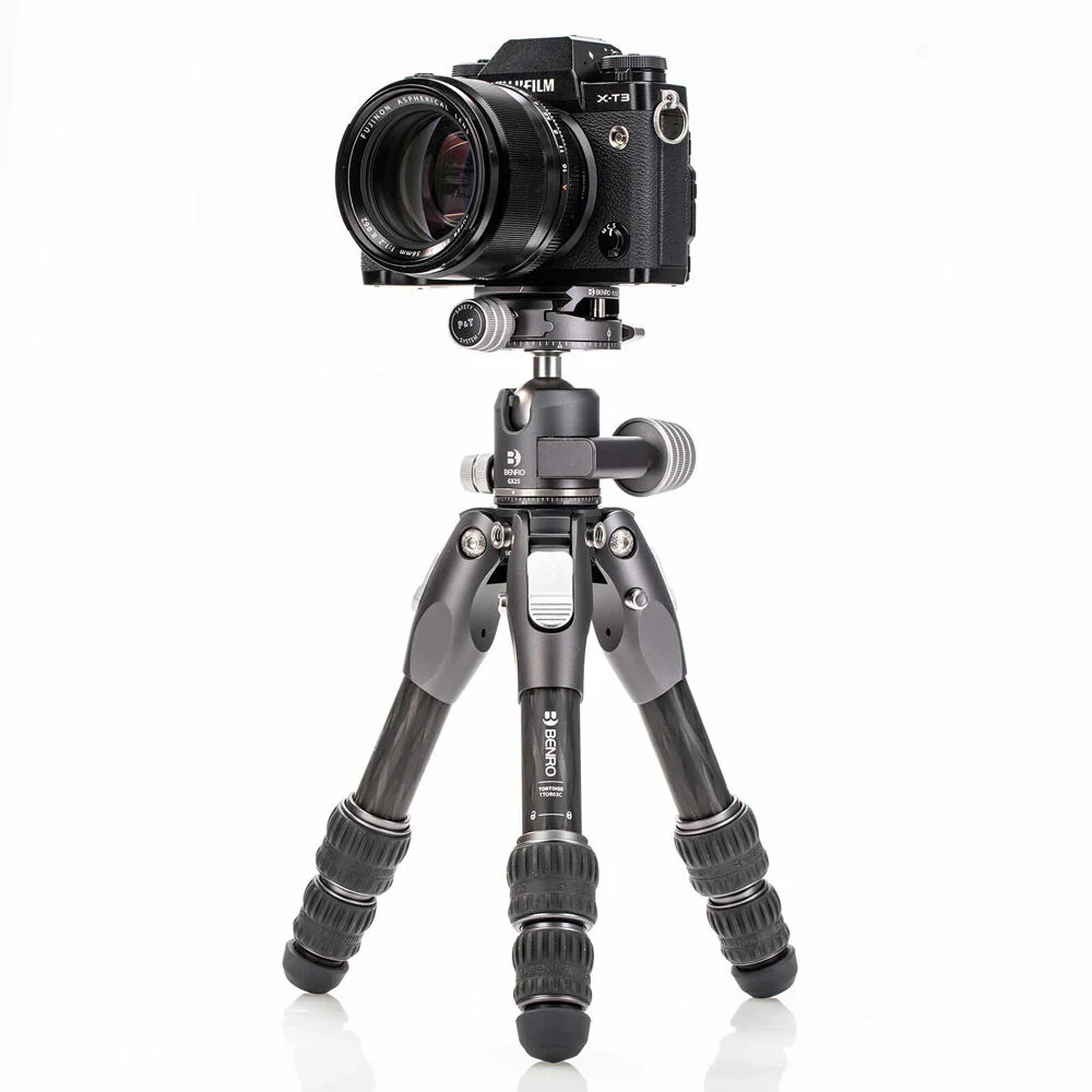 Benro Tortoise 03C Carbon Fibre 4 Section Photo Tripod GX25 Ball Head - Image 4
