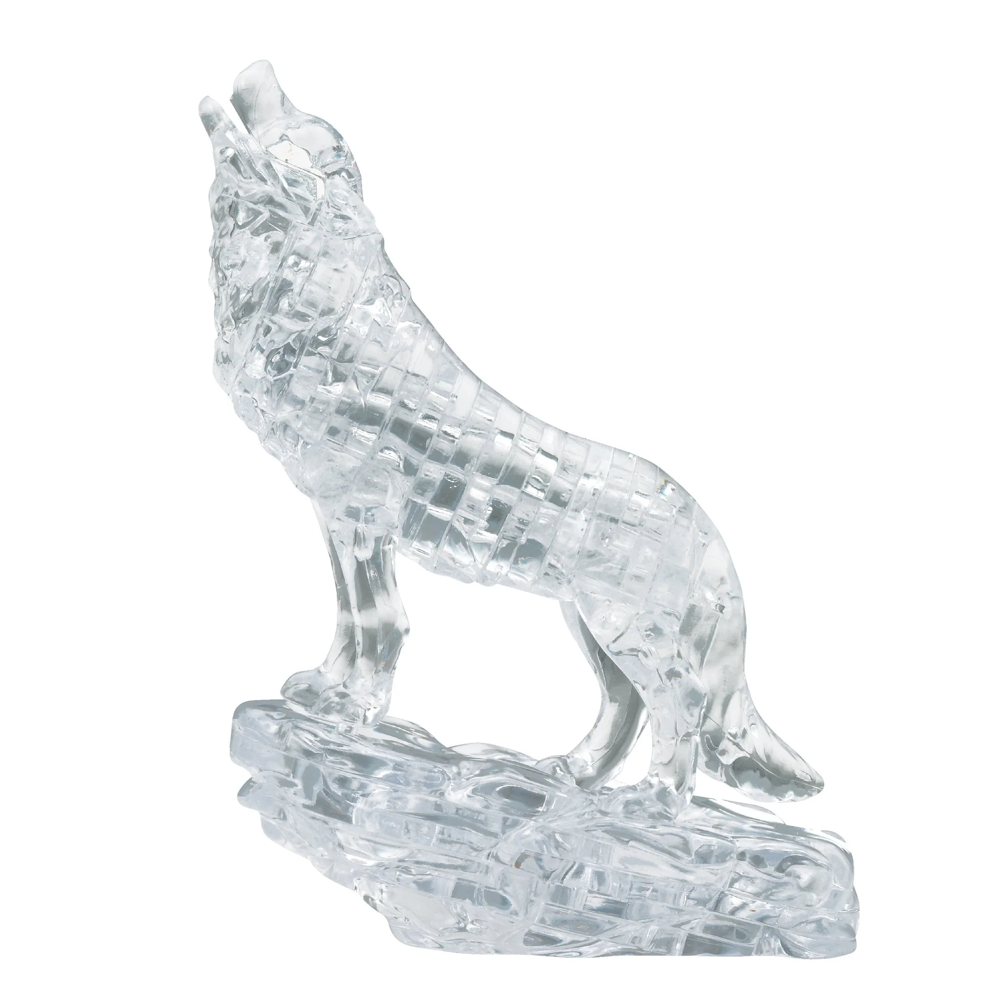 Bepuzzled 3D Silver Wolf Crystal Puzzle