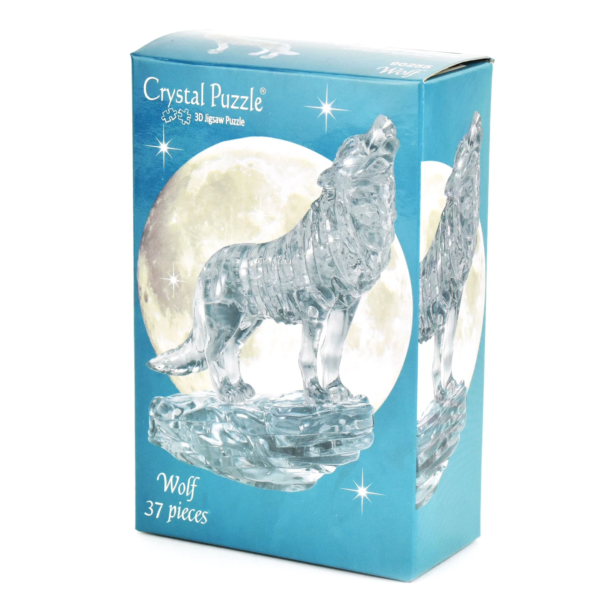 Bepuzzled 3D Silver Wolf Crystal Puzzle - Image 6