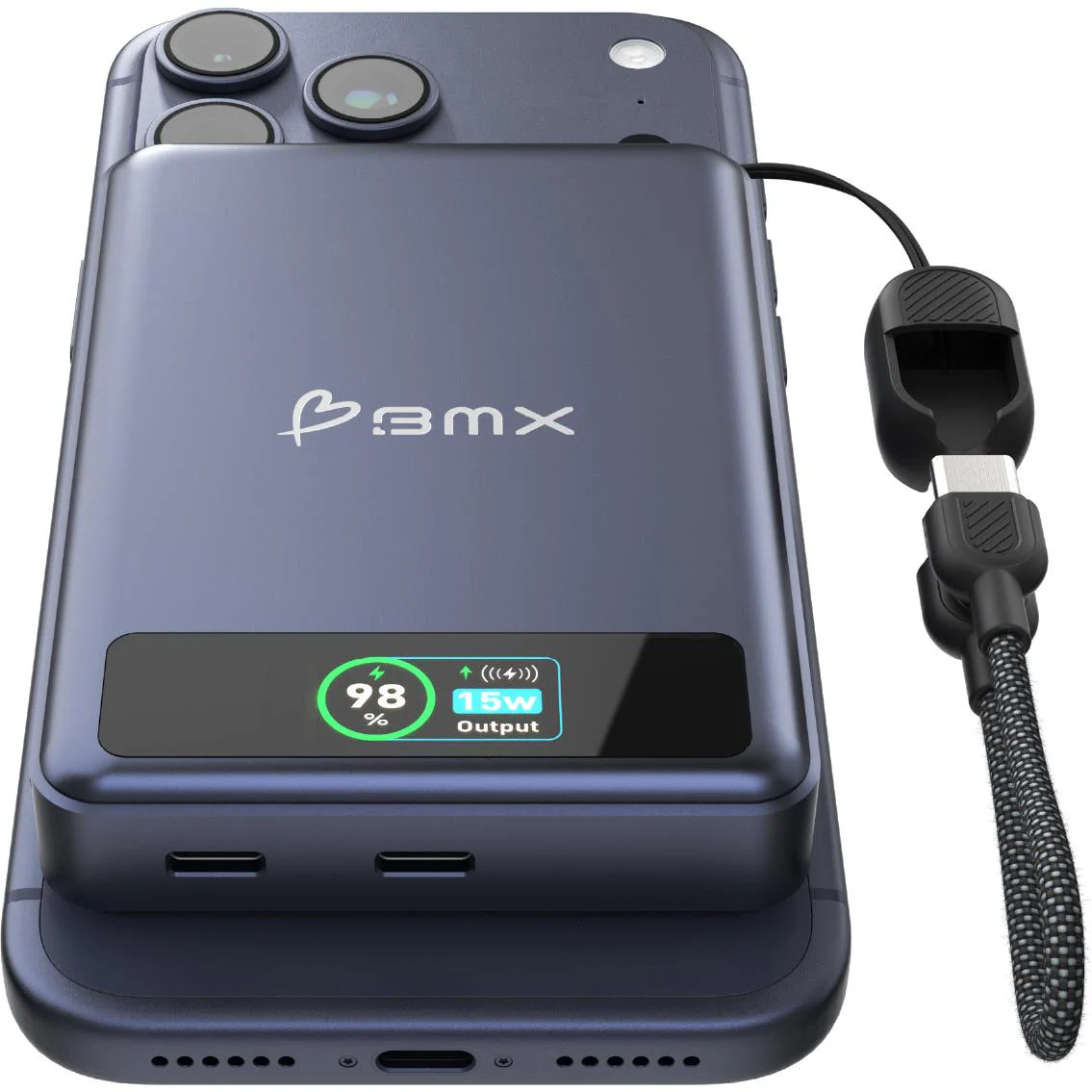 BMX SolidSafe 10K Semi-Solid-State Magnetic Power Bank (Blue) - Image 4