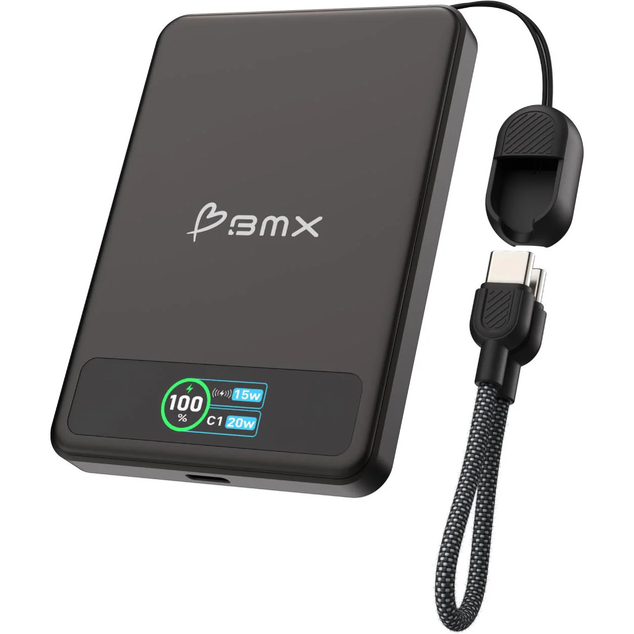 BMX SolidSafe 5K Semi-Solid-State Magnetic Power Bank (Black) - Image 5