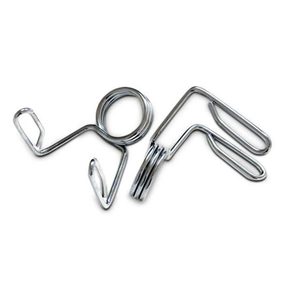 Bodyworx 2-Piece Olympic Spring Collars For 50mm Weight Handlebar (Silver) - Image 2