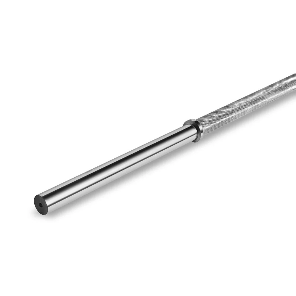 Bodyworx Chrome Plated Standard Bar and Collar V2 Weightlift Home Exercise 84in - Image 2