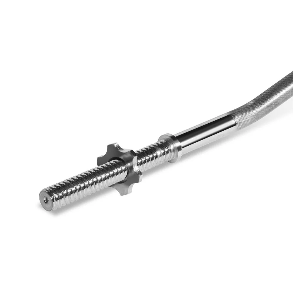 Bodyworx Spinlock Curl Bar and Collars V2 Weightlift Home Workout Exercise 47in - Image 3