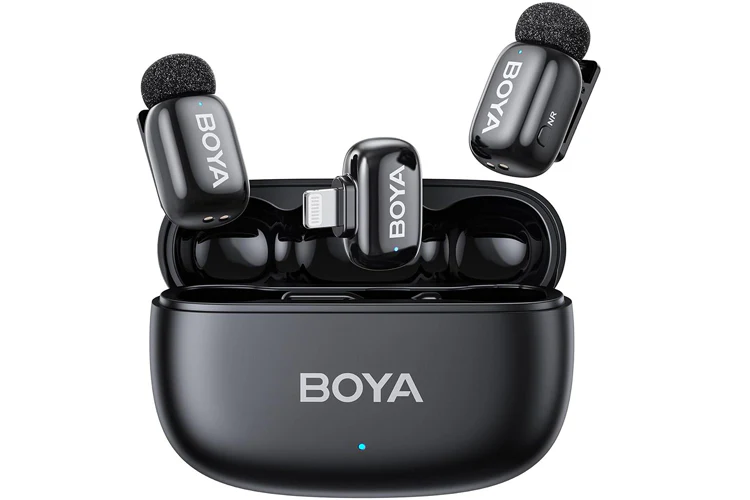 BOYA Mini 2 Dual Wireless Microphone - Lightning with Case (Black)