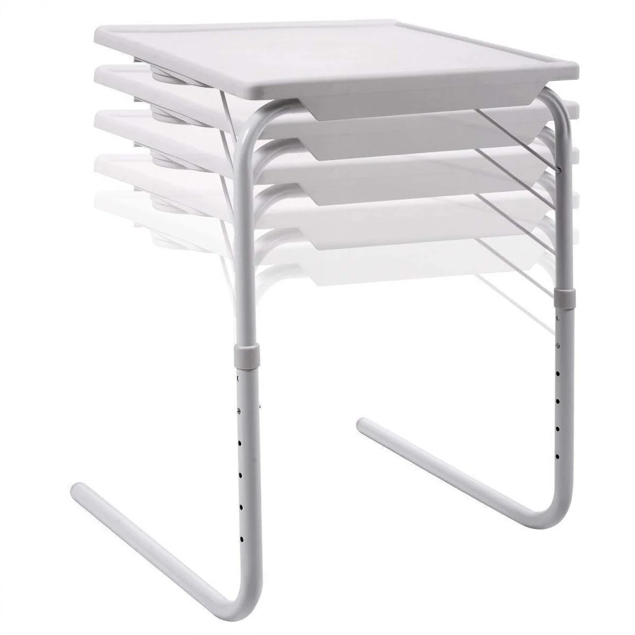 BR Home Portable Metal Adjustable Table
