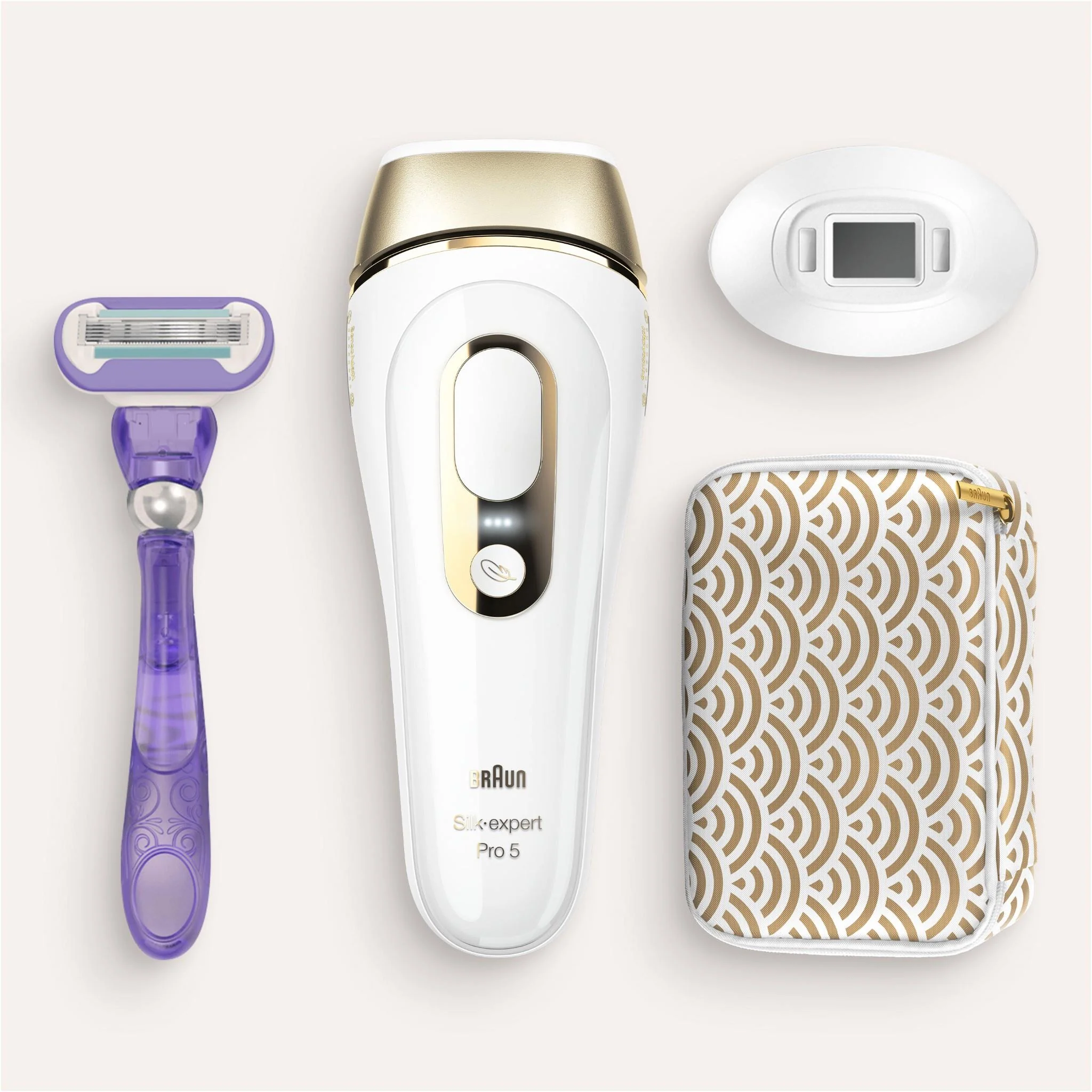 Braun IPL Silk-expert Pro 5 Hair Remover (White/Gold) - Image 9