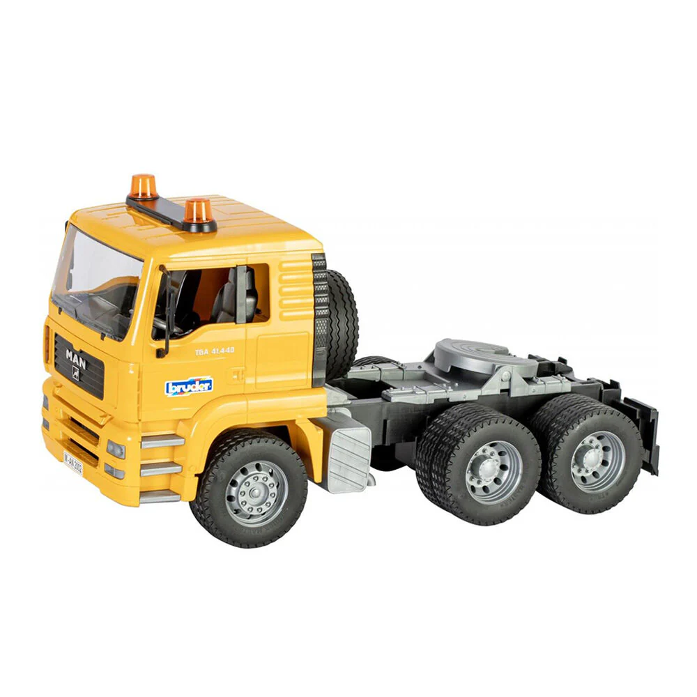 Bruder 1:16 Commercial MAN TGA Low Loader With JCB Midi CX Backhoe Loader Model - Image 2