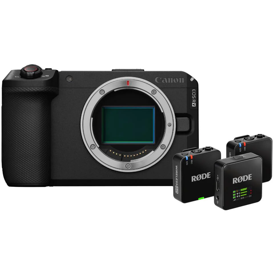 Canon EOS R6 V Full Frame Mirrorless Camera with RØDE Wireless GO Gen 3 Mic System (Body Only)