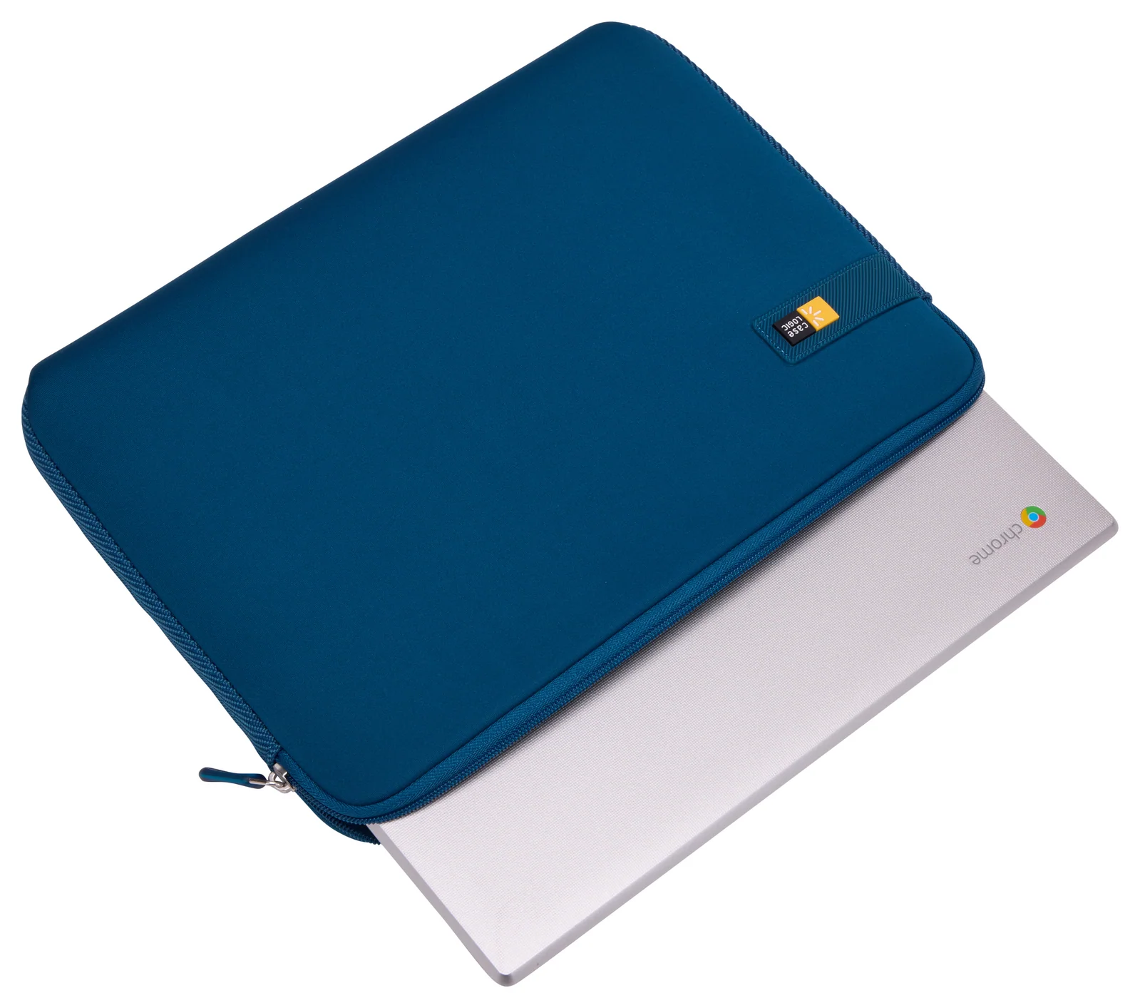 Case Logic LAPS-113 13.3" Computer Laptop Sleeve Case in Dark Teal (Impact Foam Protection) - Image 2