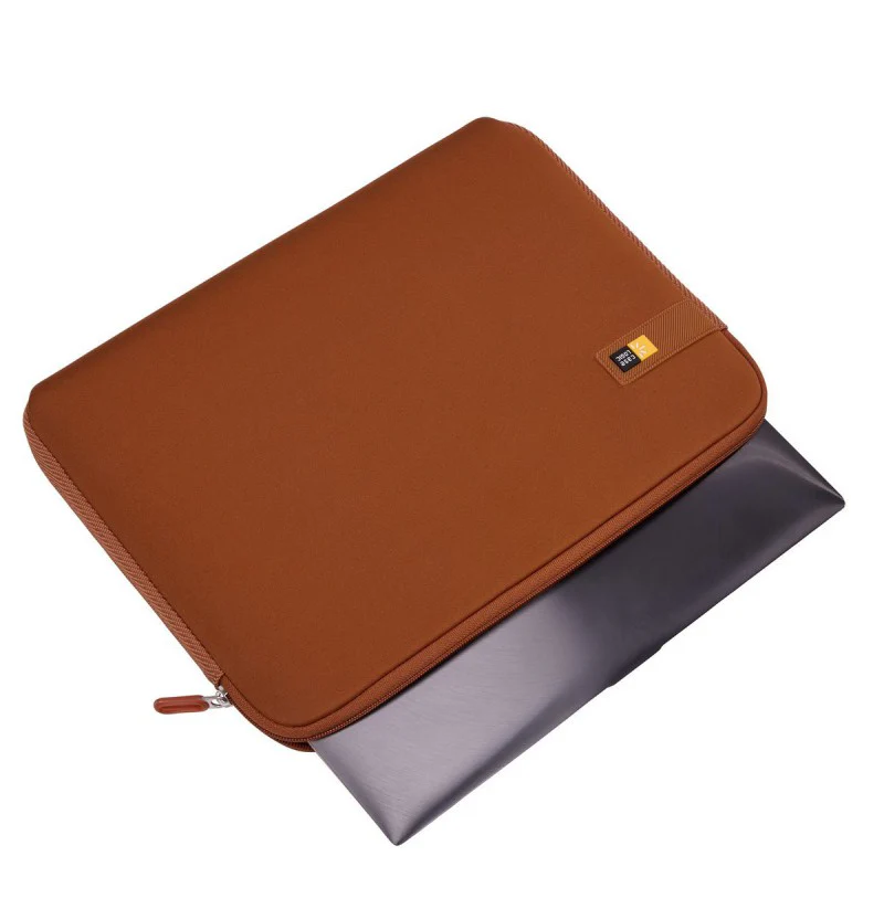 Case Logic LAPS-114 14" Computer Laptop Sleeve Case in Rustic Amber (Impact Foam Protection) - Image 4