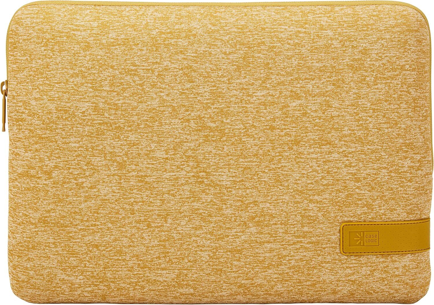 Case Logic Slim Reflect 13.3" Laptop Computer Sleeve in Yellow (Memory-Foam Protection) - Image 4