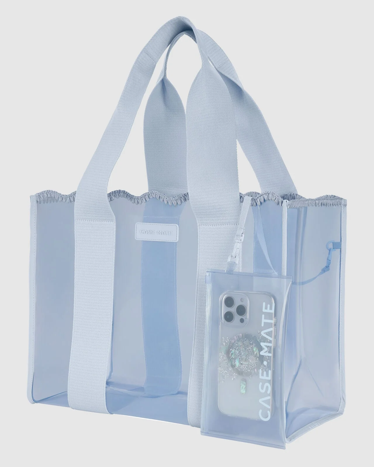 Case-Mate Carolina Blue Crochet Wave Tote with Phone Pouch - Image 3