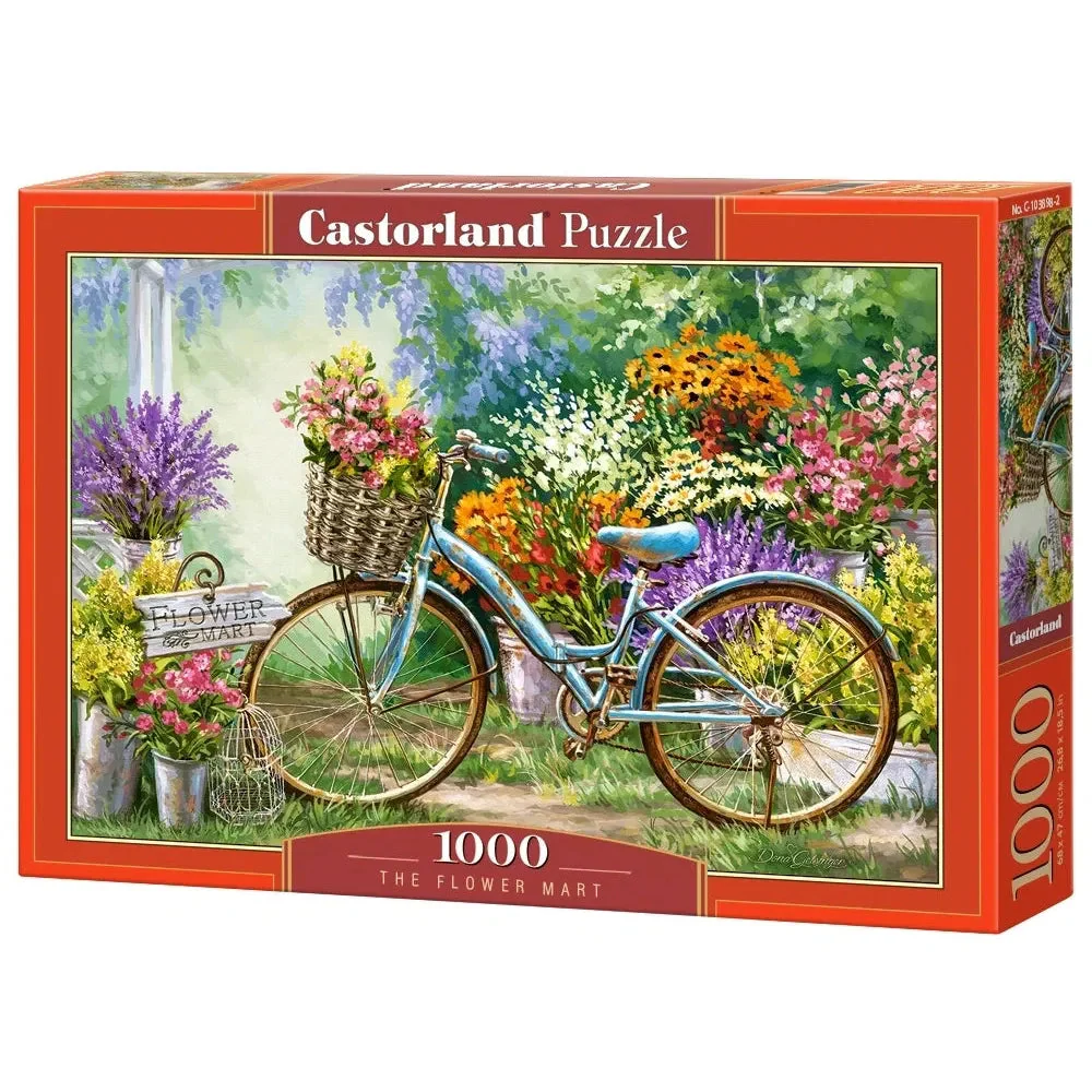 Castorland 1000-Pieces The Flower Mart Puzzle