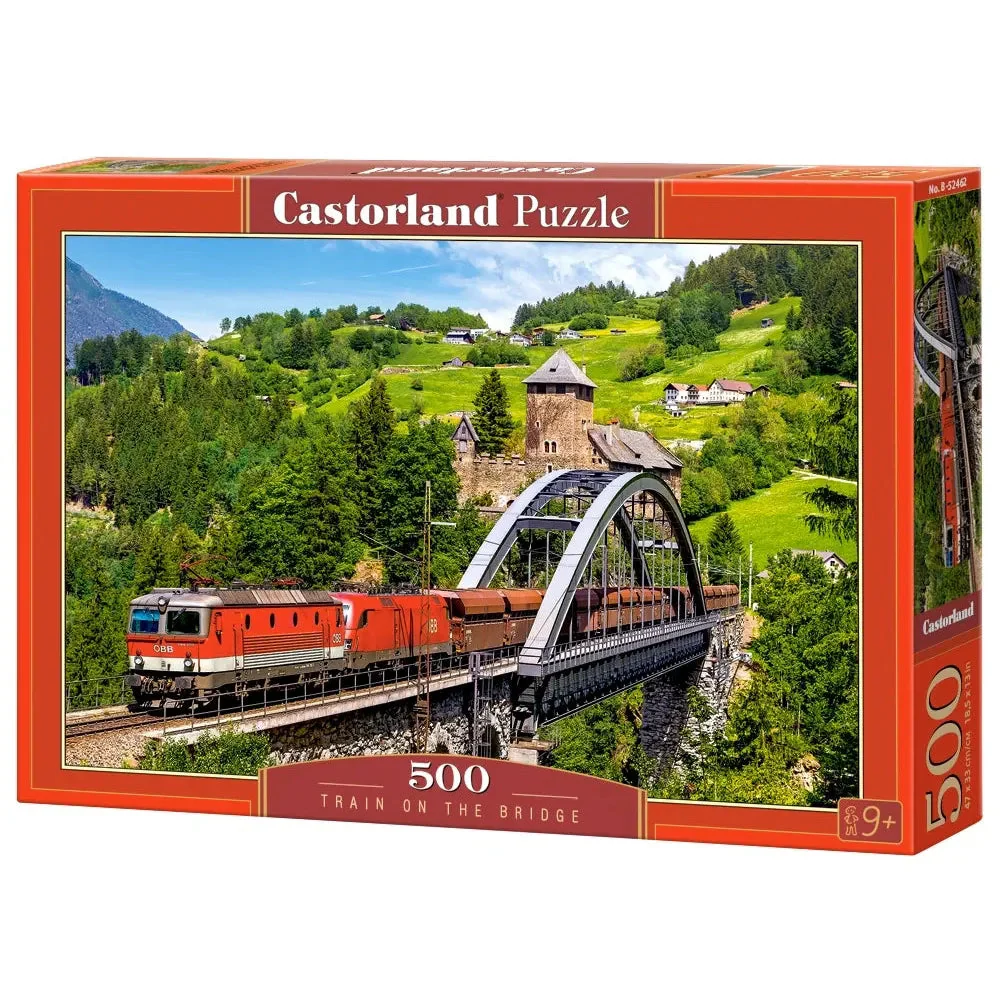 Castorland 500-Pieces Train On The Bridge Puzzle