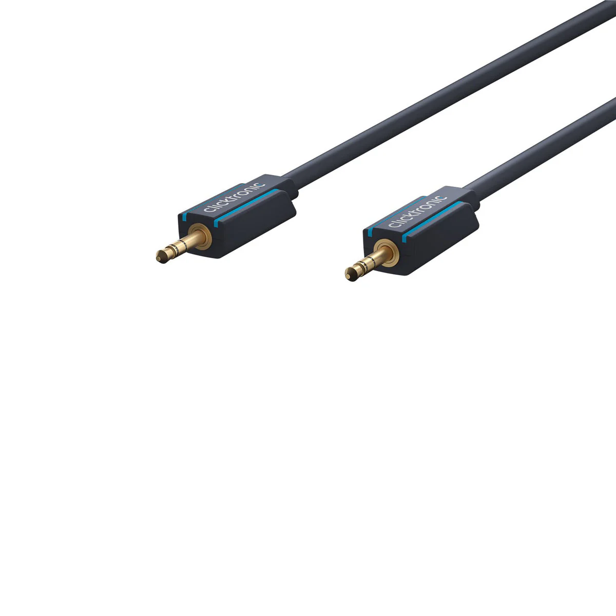 Clicktronic 3.5mm AUX Cable 1m (Black) - Image 2