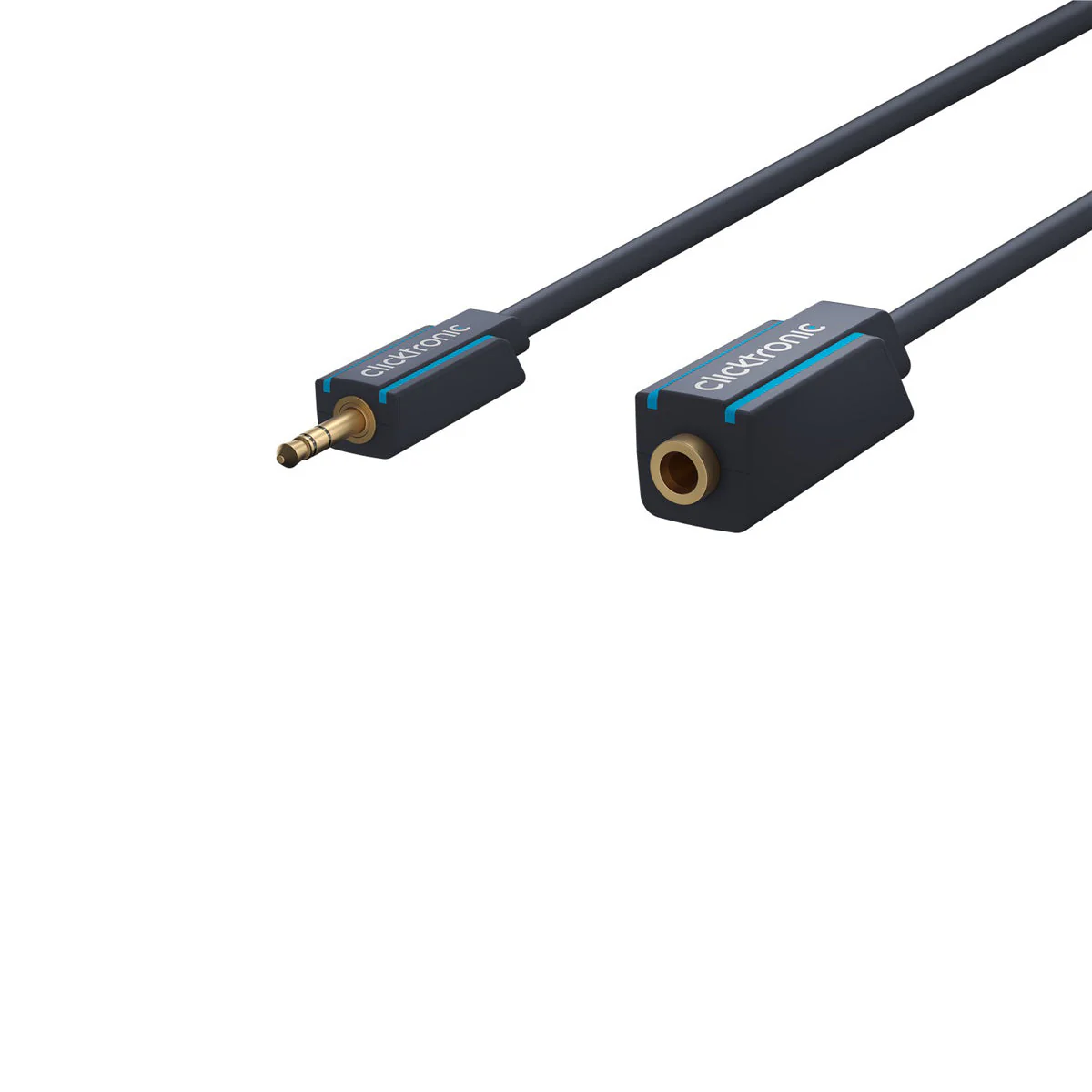 Clicktronic 3.5mm AUX Extension Cable 3m (Black) - Image 2