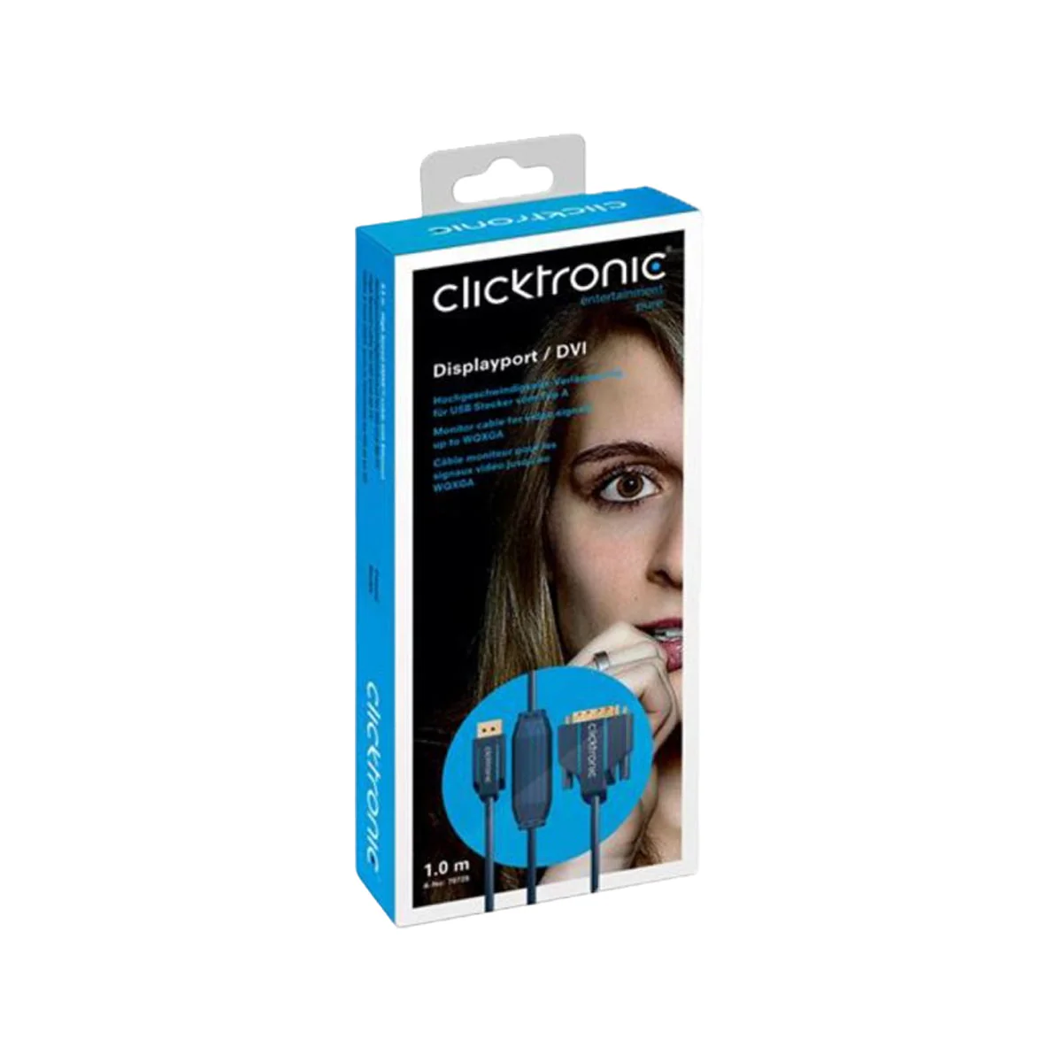 Clicktronic Display port DVI Cable - 1m - Black - Image 5