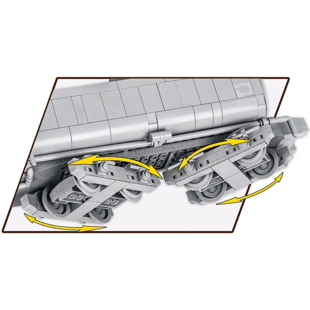 Cobi 247-Pieces Trains Kriegslokomotive Baureihe 52 Locomotive 1:35 Scale Kit - Image 5