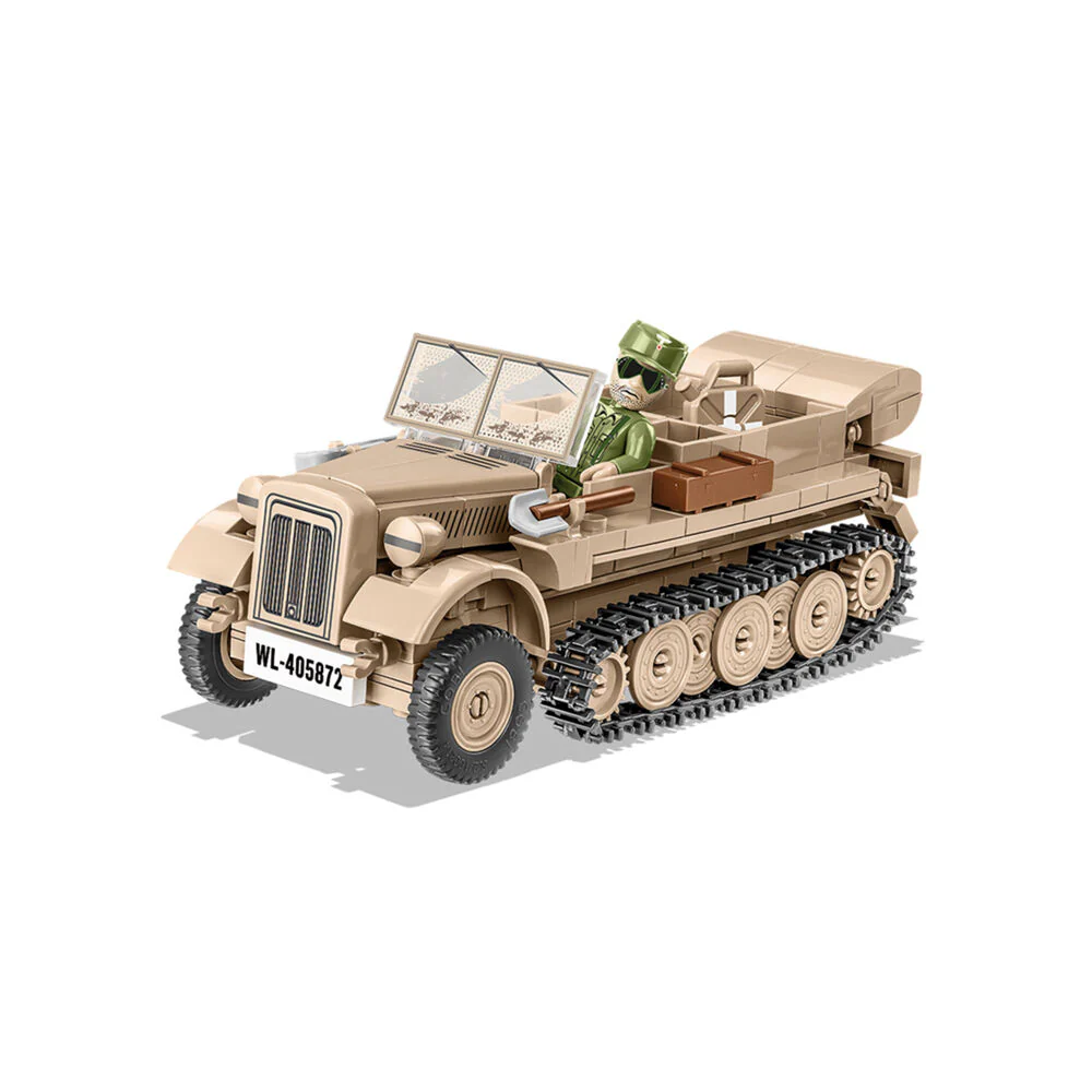 Cobi 283-Pieces World War 2 SD KFZ 10 Demag D7 Kids Building Toy Collectable Toy Kit
