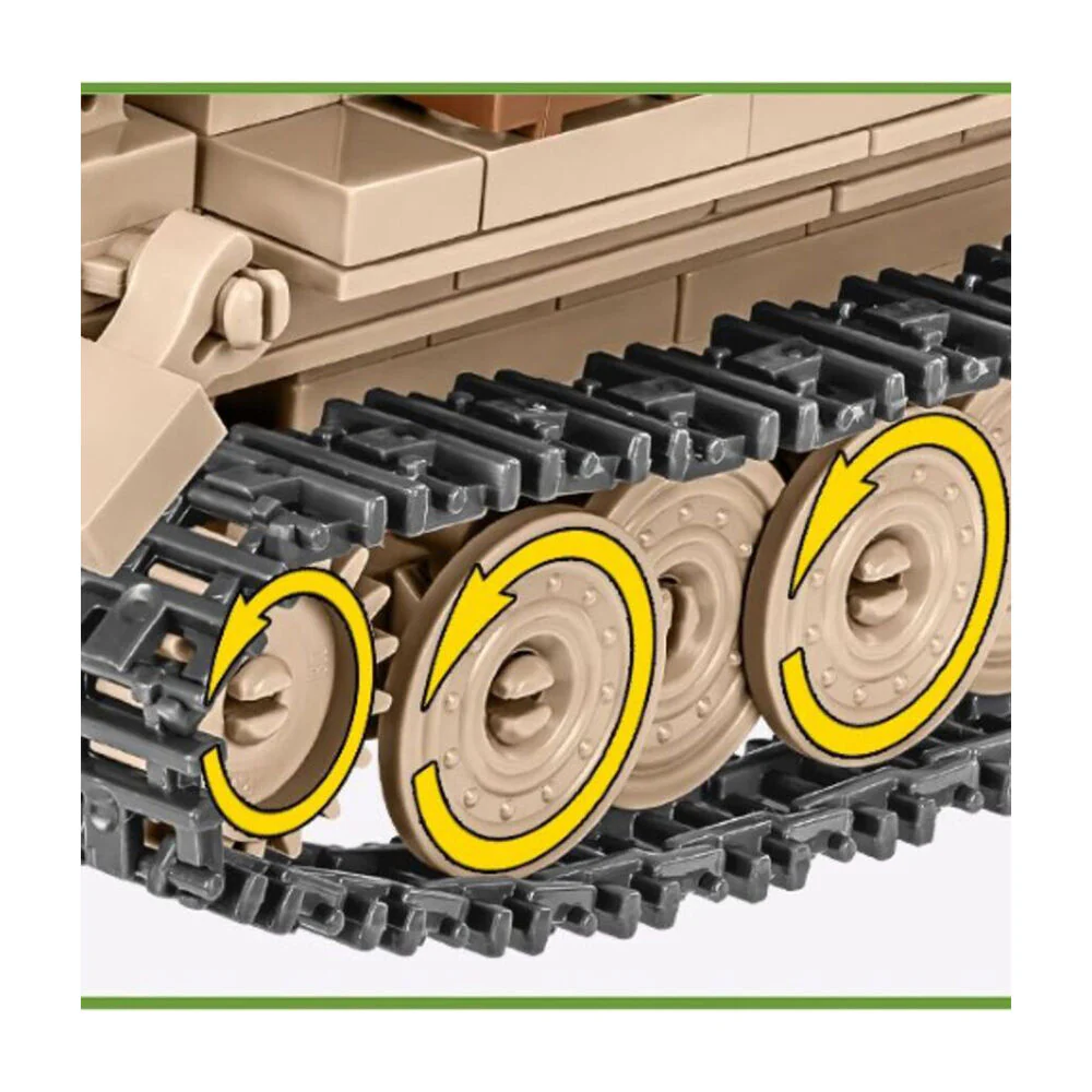 Cobi 283-Pieces World War 2 SD KFZ 10 Demag D7 Kids Building Toy Collectable Toy Kit - Image 6