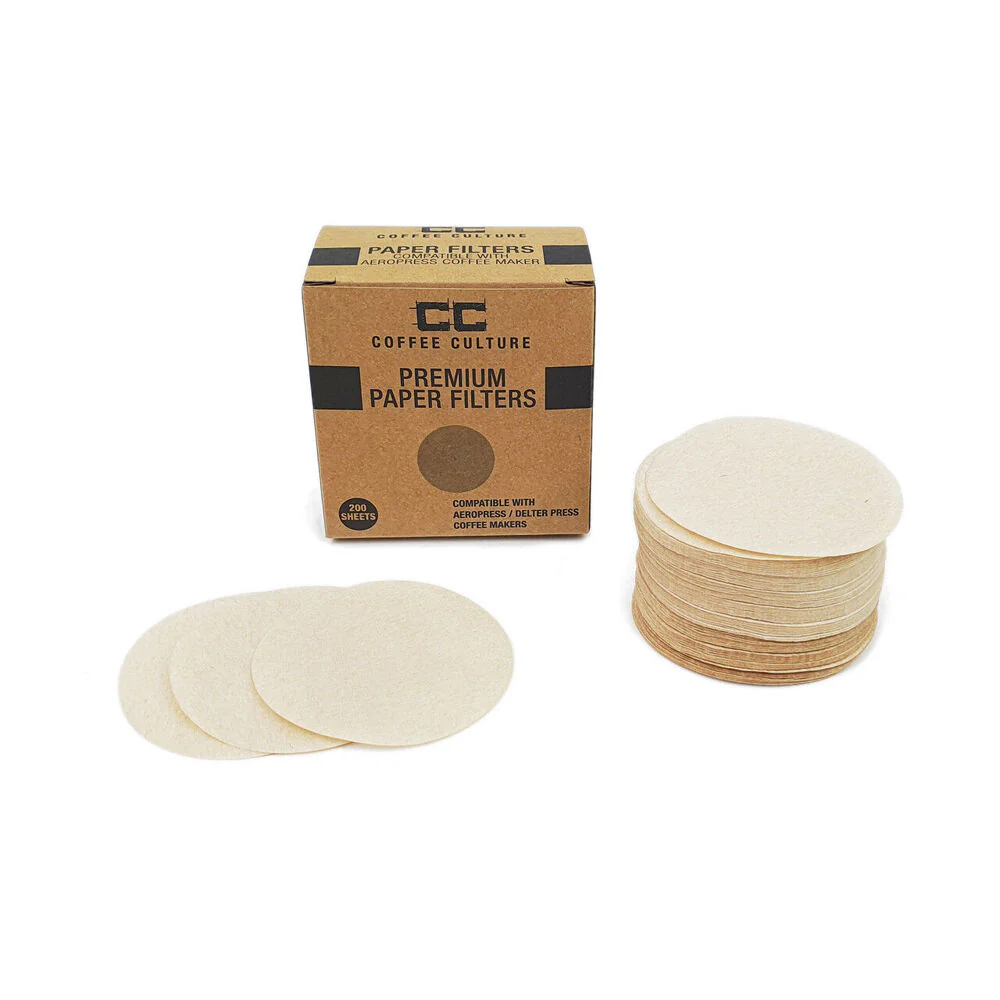 Coffee Culture Round Coffee Brewing Disk Disposable Paper Filter 64mm 100pc