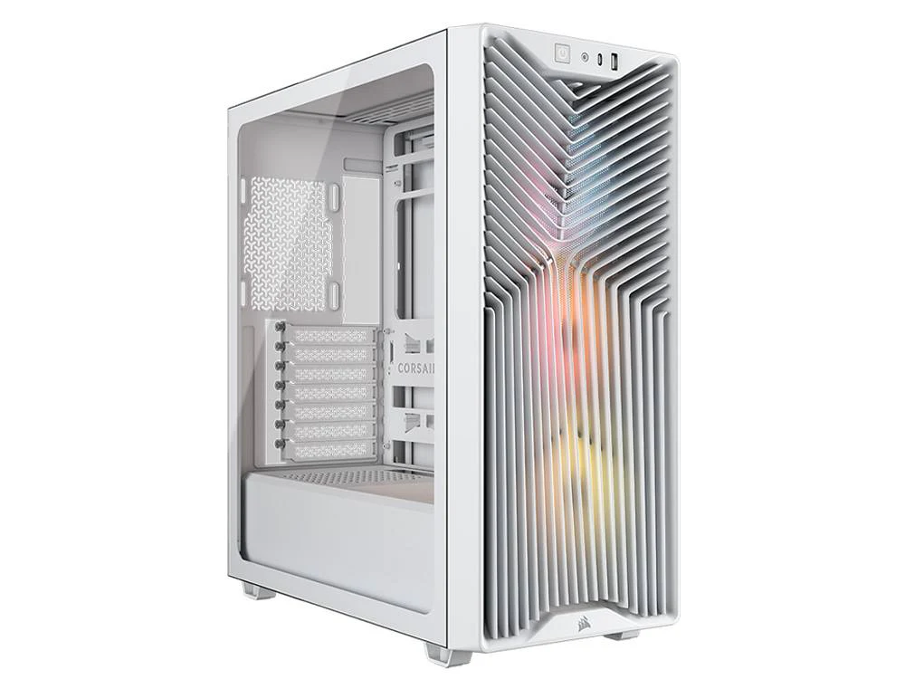 Corsair 3200D RS ARGB Tempered Glass Mid-Tower Case (White)