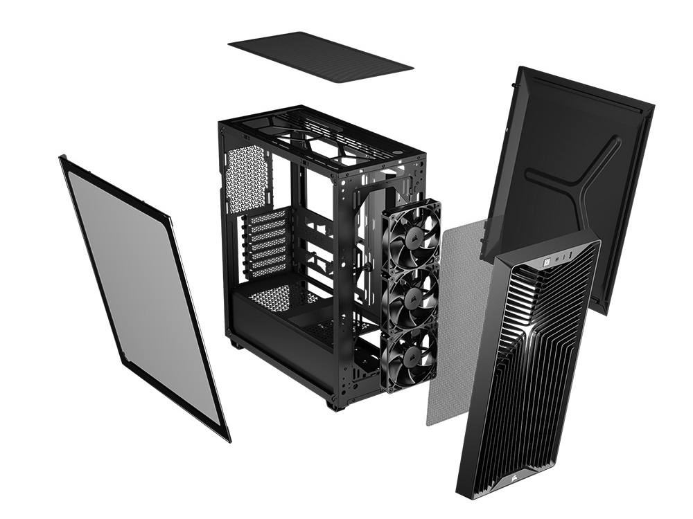 Corsair 3200D RS Tempered Glass Mid-Tower Case - Black - Image 6