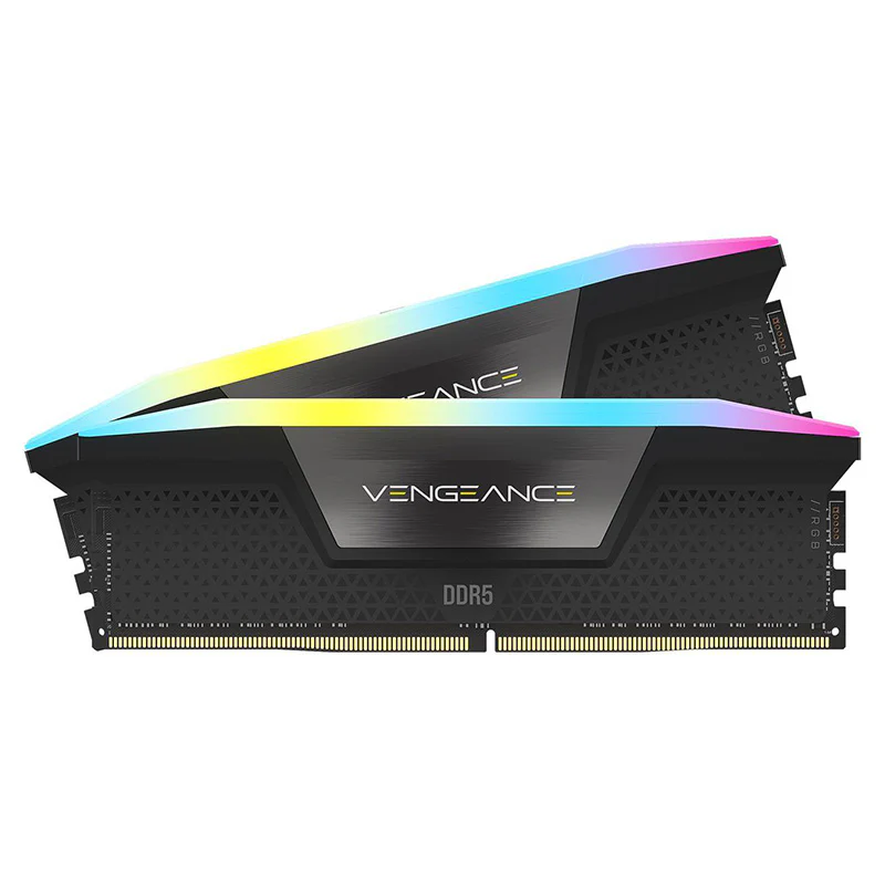 Corsair 32GB (2x16GB) CMH32GX5M2B6400C36 Vengeance RGB CL36 6400MHz DDR5 RAM - Black