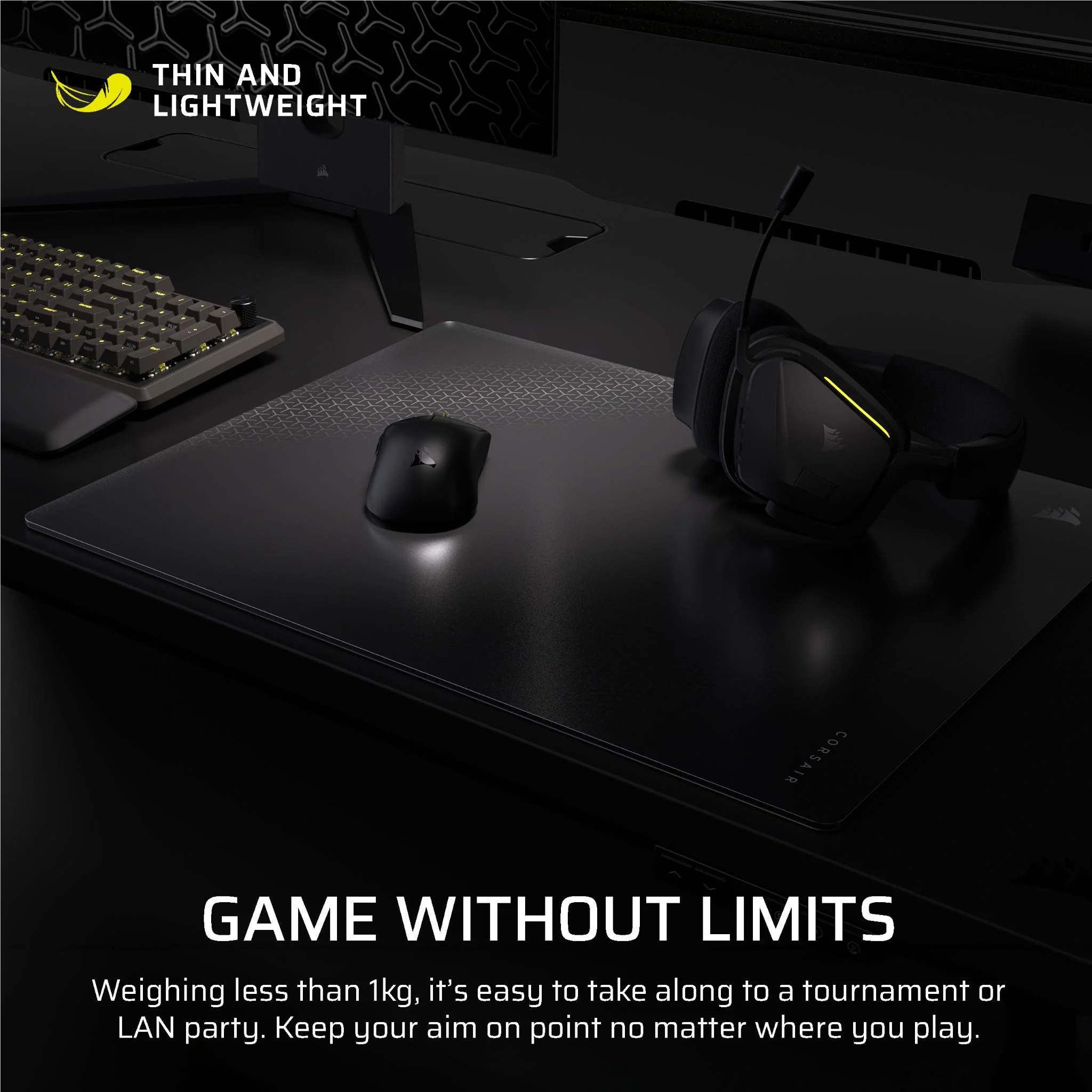 Corsair MM Glass Large Precision Gaming Mouse Pad - Image 7