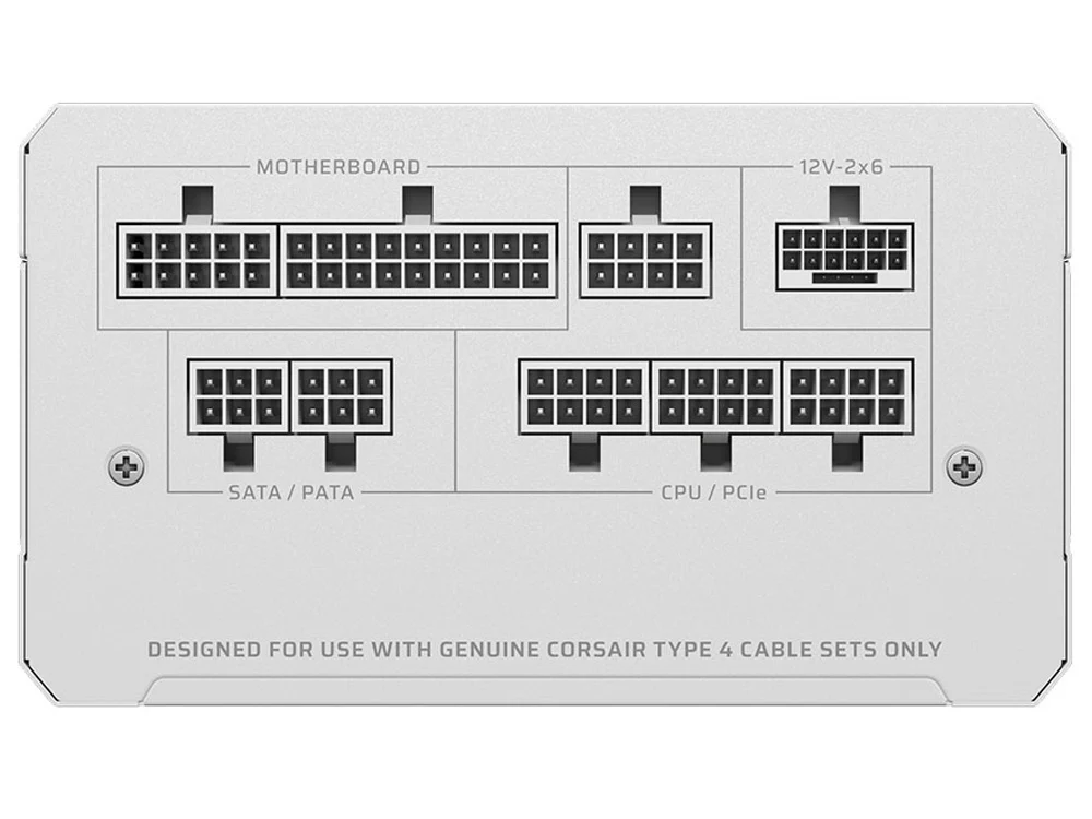 Corsair RM1000e 1000W Cybenetics Gold Fully Modular Low-Noise ATX Power Supply - White - Image 3