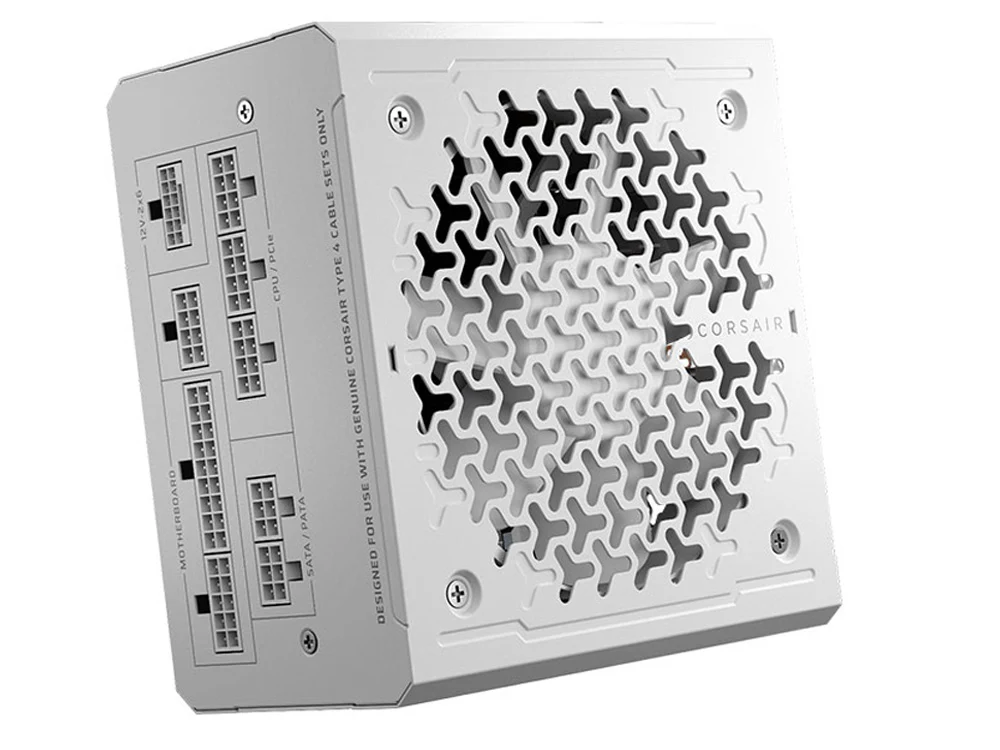 Corsair RM1000e 1000W Cybenetics Gold Fully Modular Low-Noise ATX Power Supply - White - Image 4