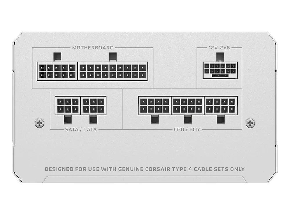 Corsair RM850e 850W Cybenetics Gold Fully Modular Low-Noise ATX Power Supply - White - Image 3