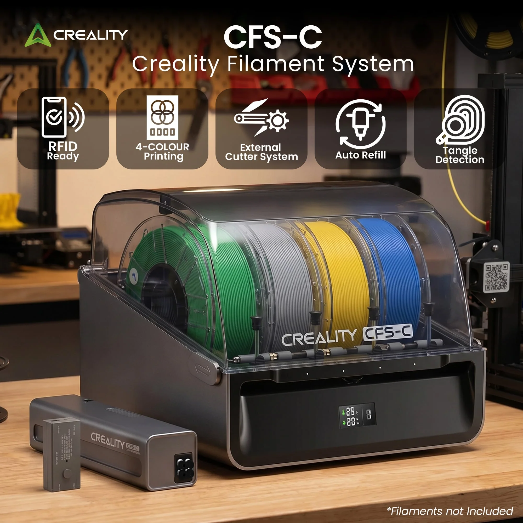 Creality CFS-C 4-Colour Filament Management System for 3D Printers - Image 2