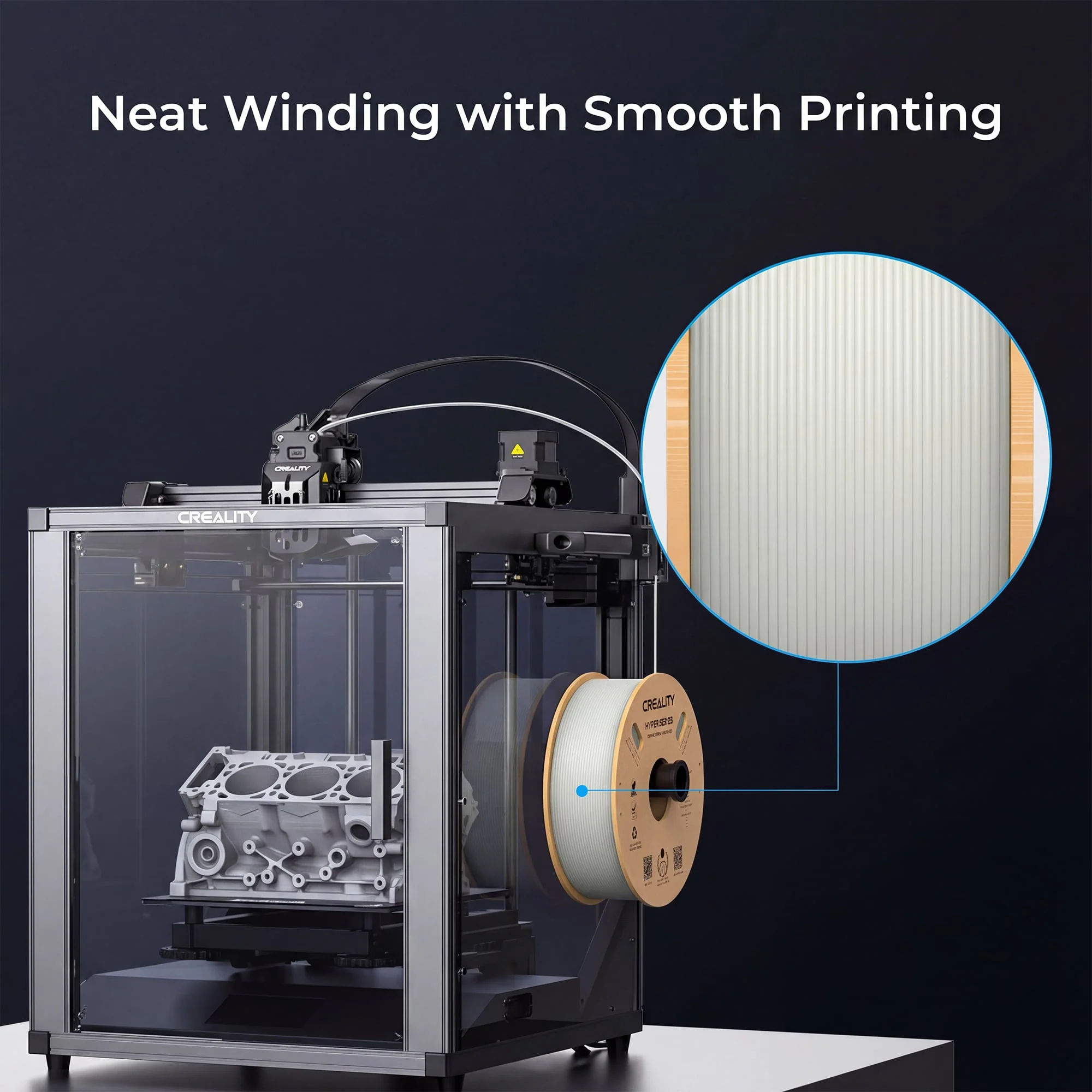Creality Hyper PLA 3D Printer Filament High Precision - Orange - Image 9