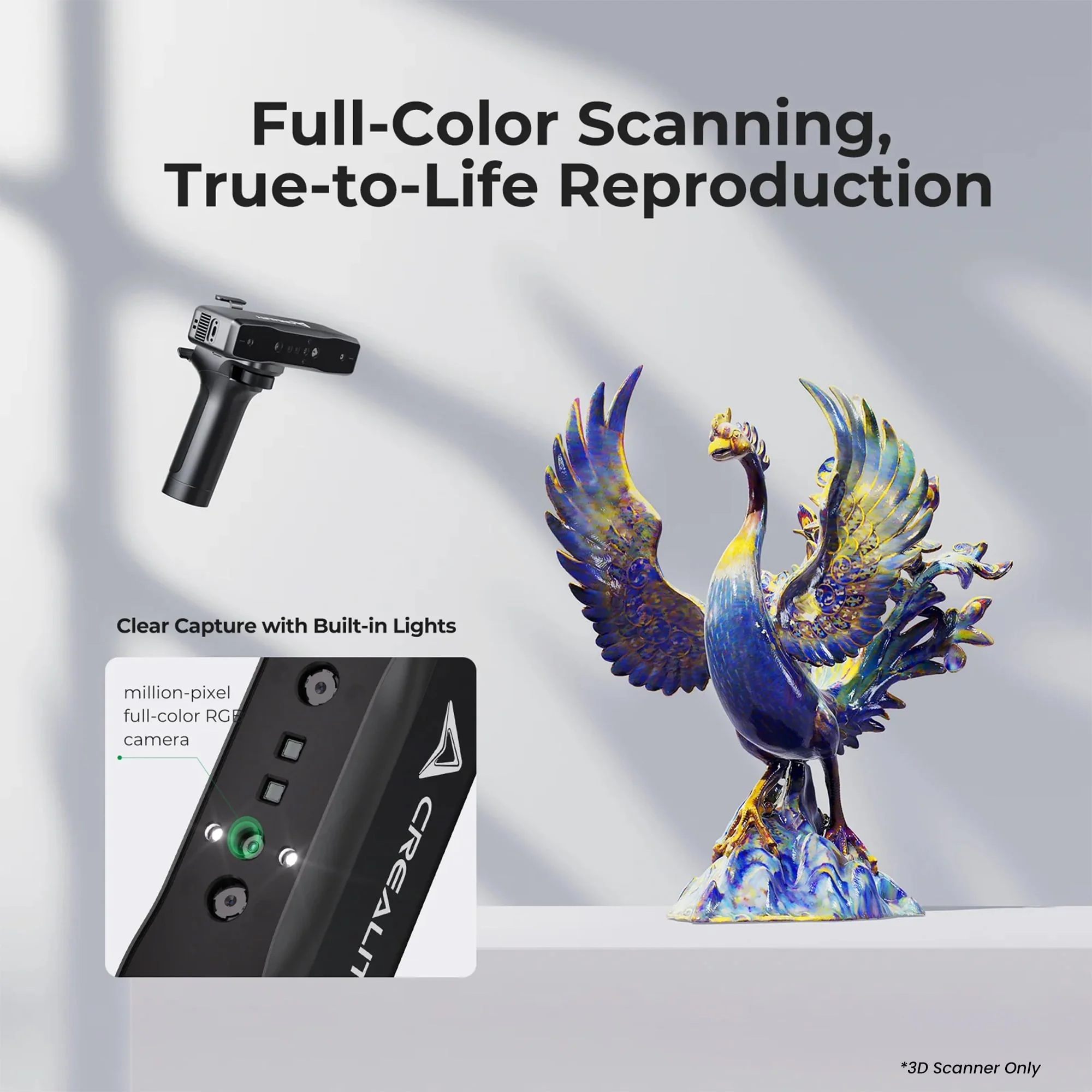 Creality Otter Lite Basic 3D Scanner with 24 Bit Full Colour Scanning - Image 10