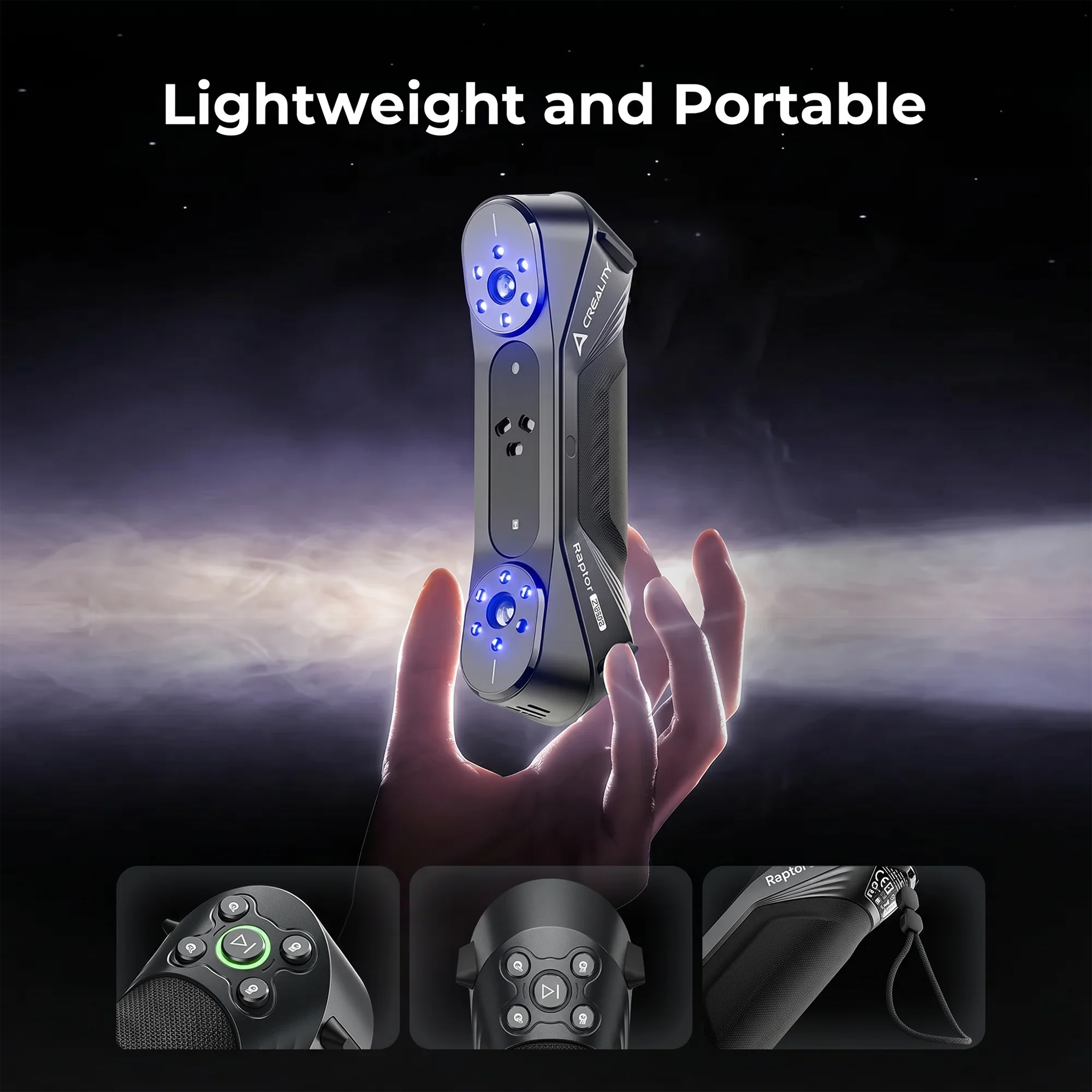 Creality Raptor Pro 3D Scanner w/ NIR Structured Light 60fps High Speed Scanning - Image 8